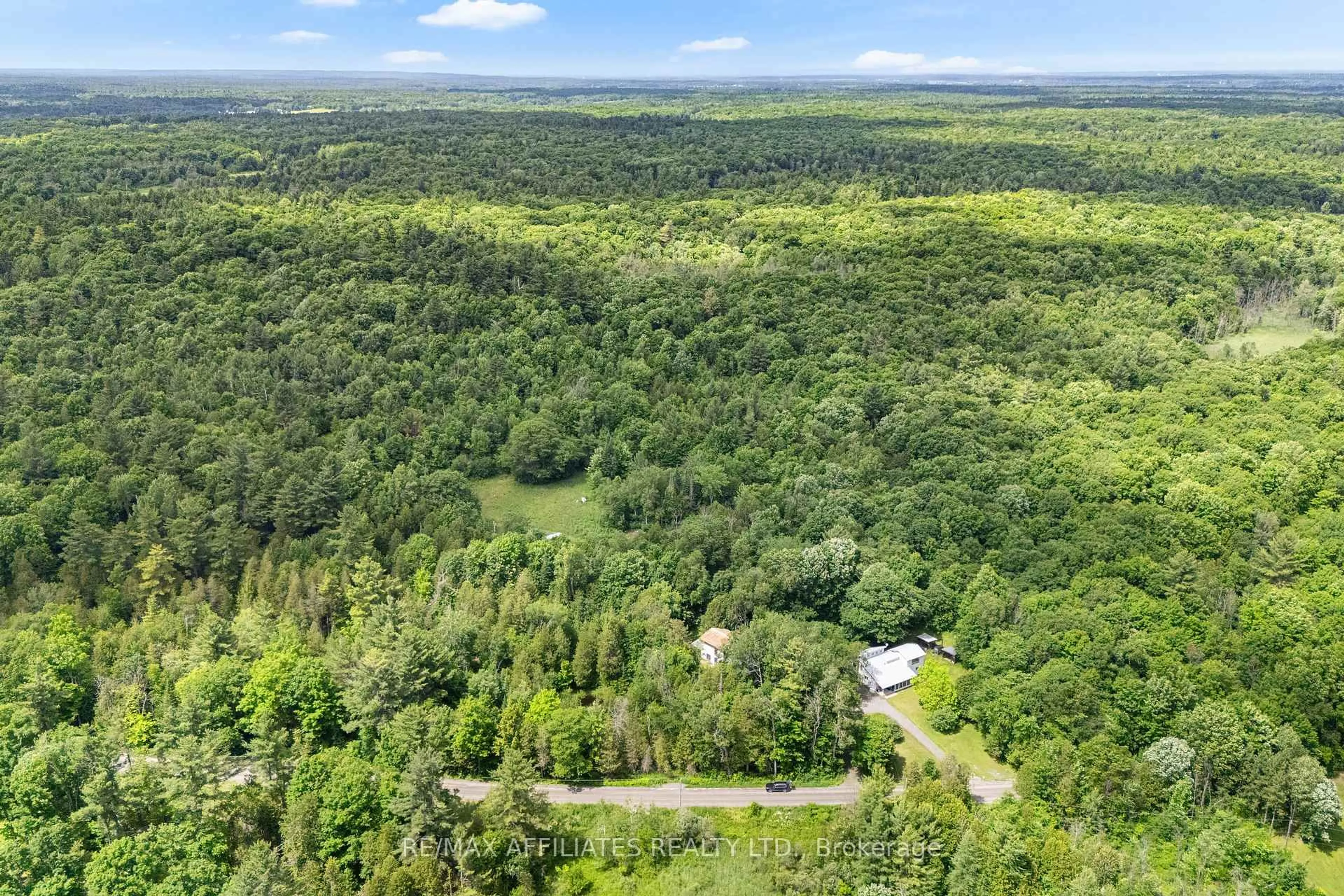 A pic from outside/outdoor area/front of a property/back of a property/a pic from drone, forest/trees view for 1655 Old Perth Rd, Almonte Ontario K0A 1A0