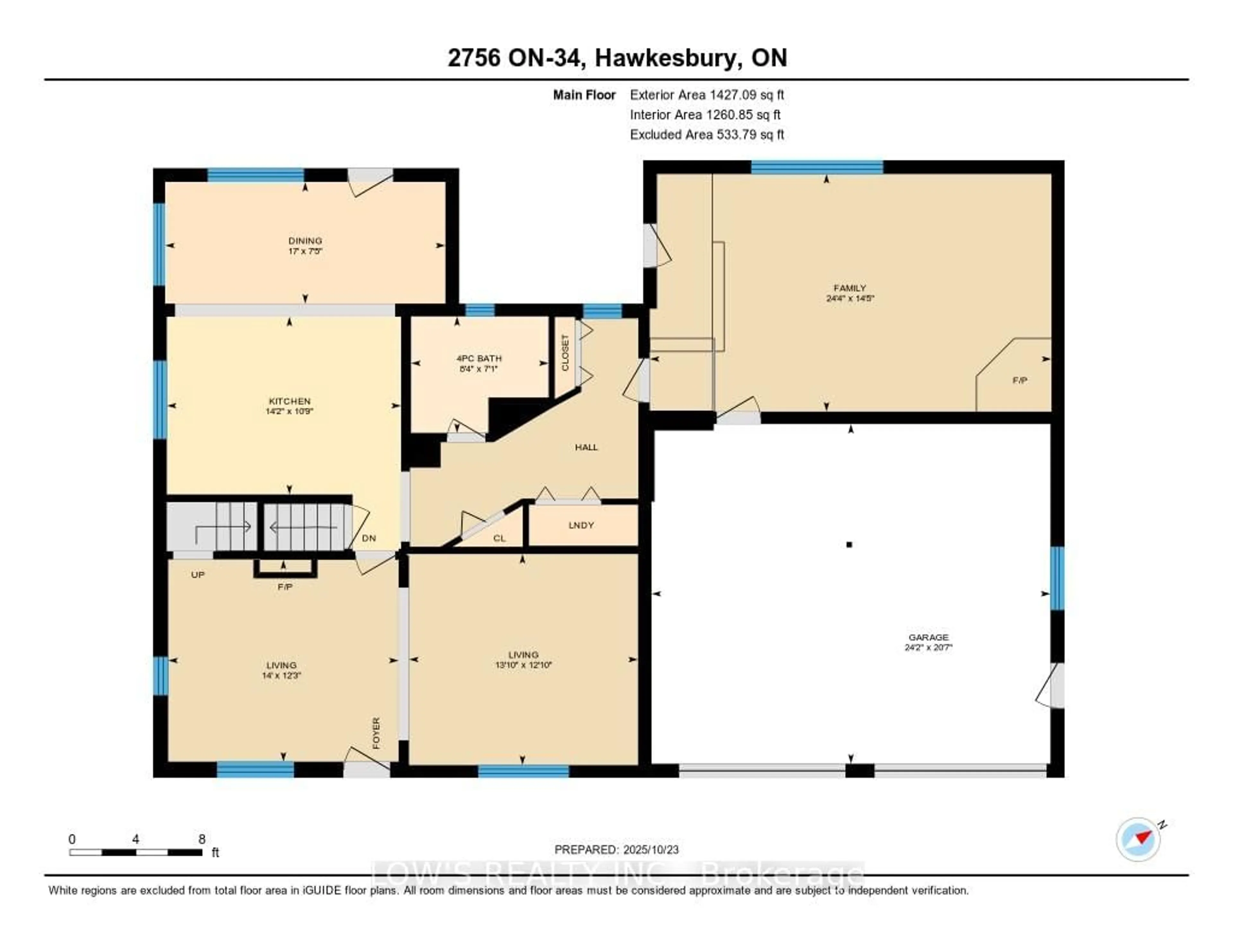 Floor plan for 2756 Highway 34 Highway, Champlain Ontario K6A 2R2