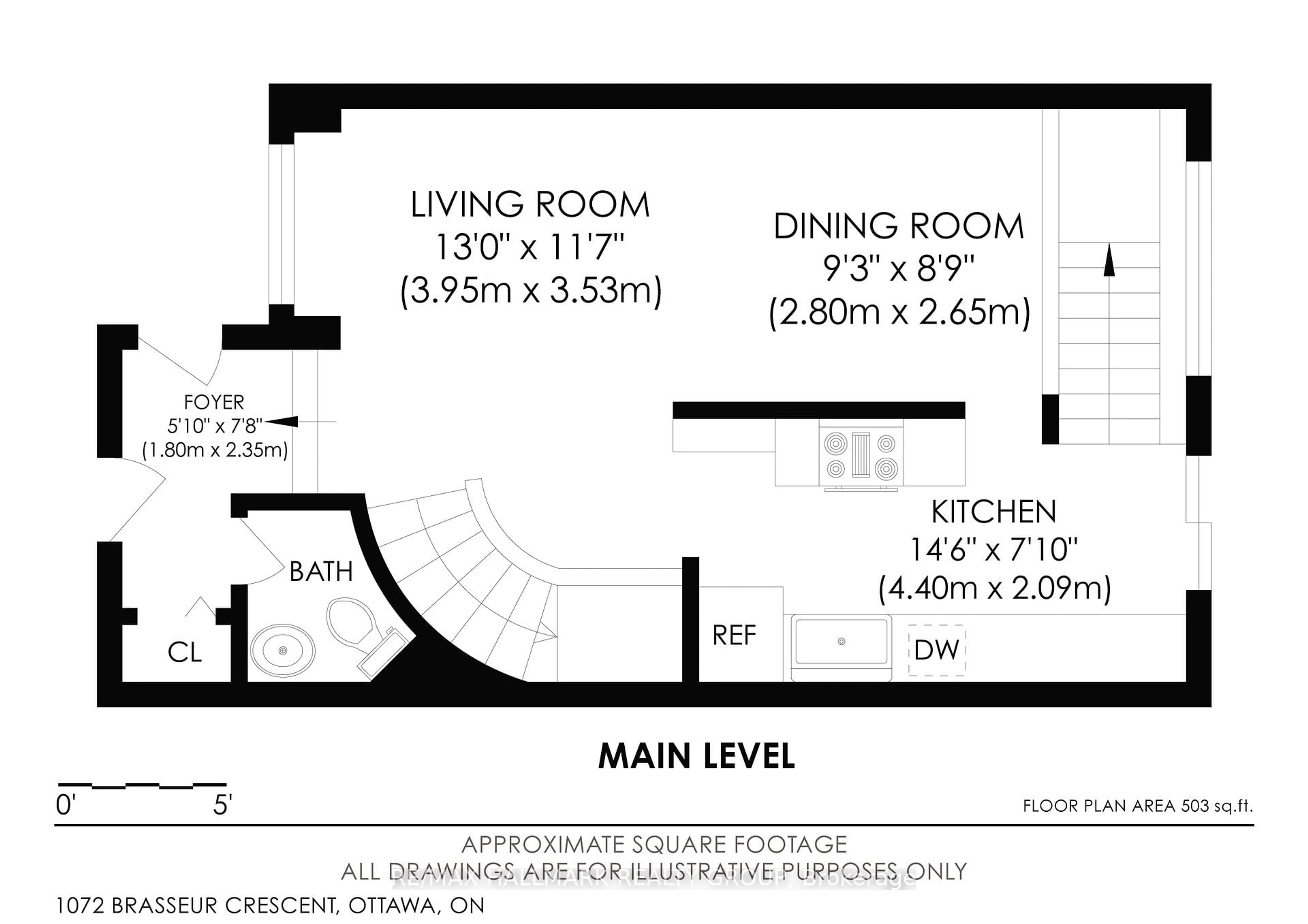 Floor plan for 1072 Brasseur Cres, Ottawa Ontario K4A 5A1