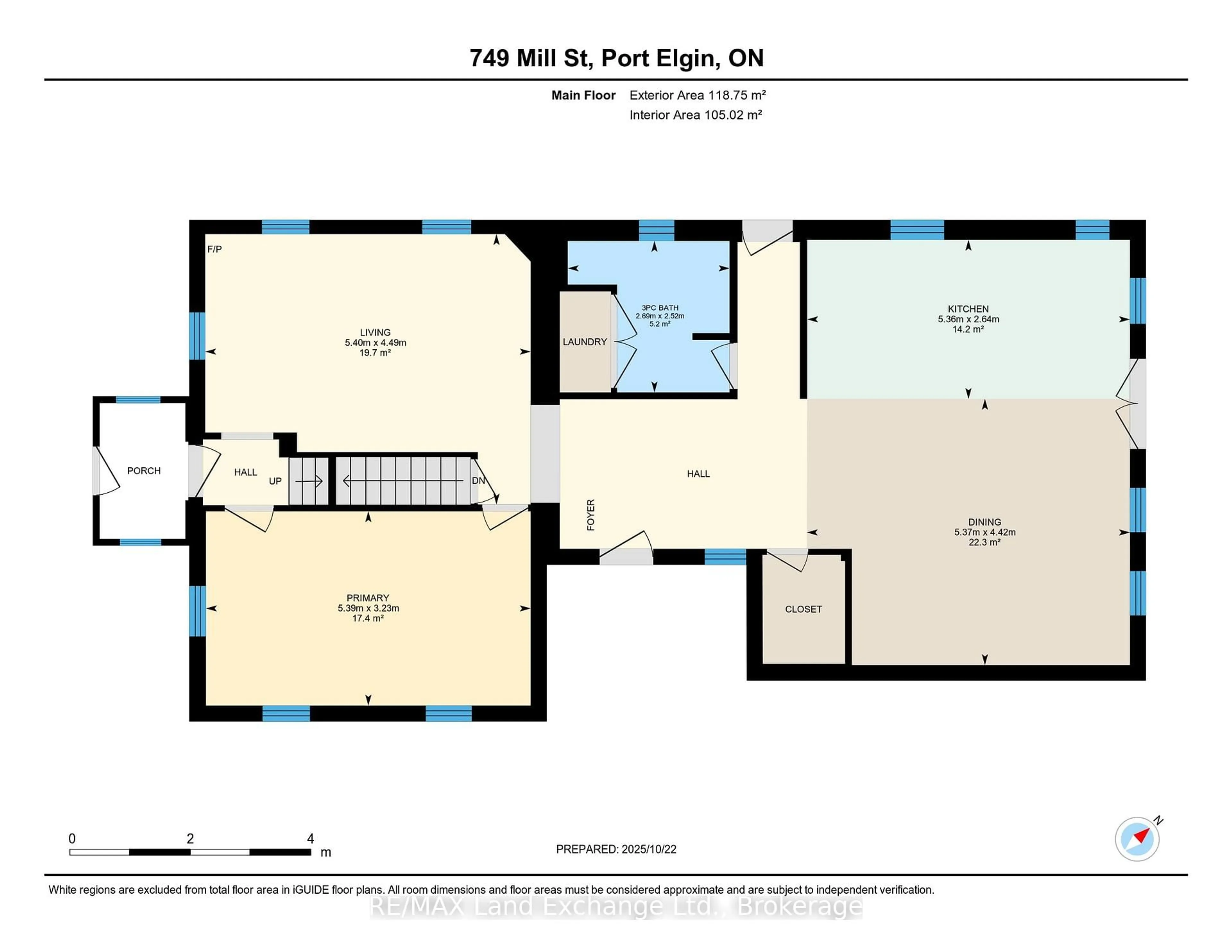 Floor plan for 749 Mill St, Saugeen Shores Ontario N0H 2C4
