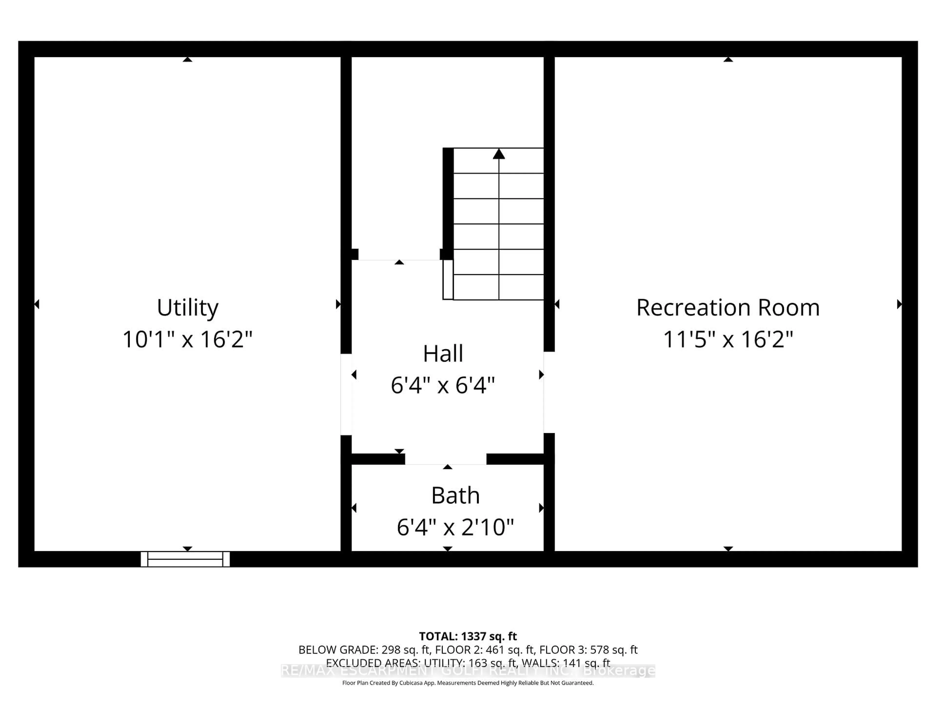 Floor plan for 28 Bacall Cres, Hamilton Ontario L8T 4W9