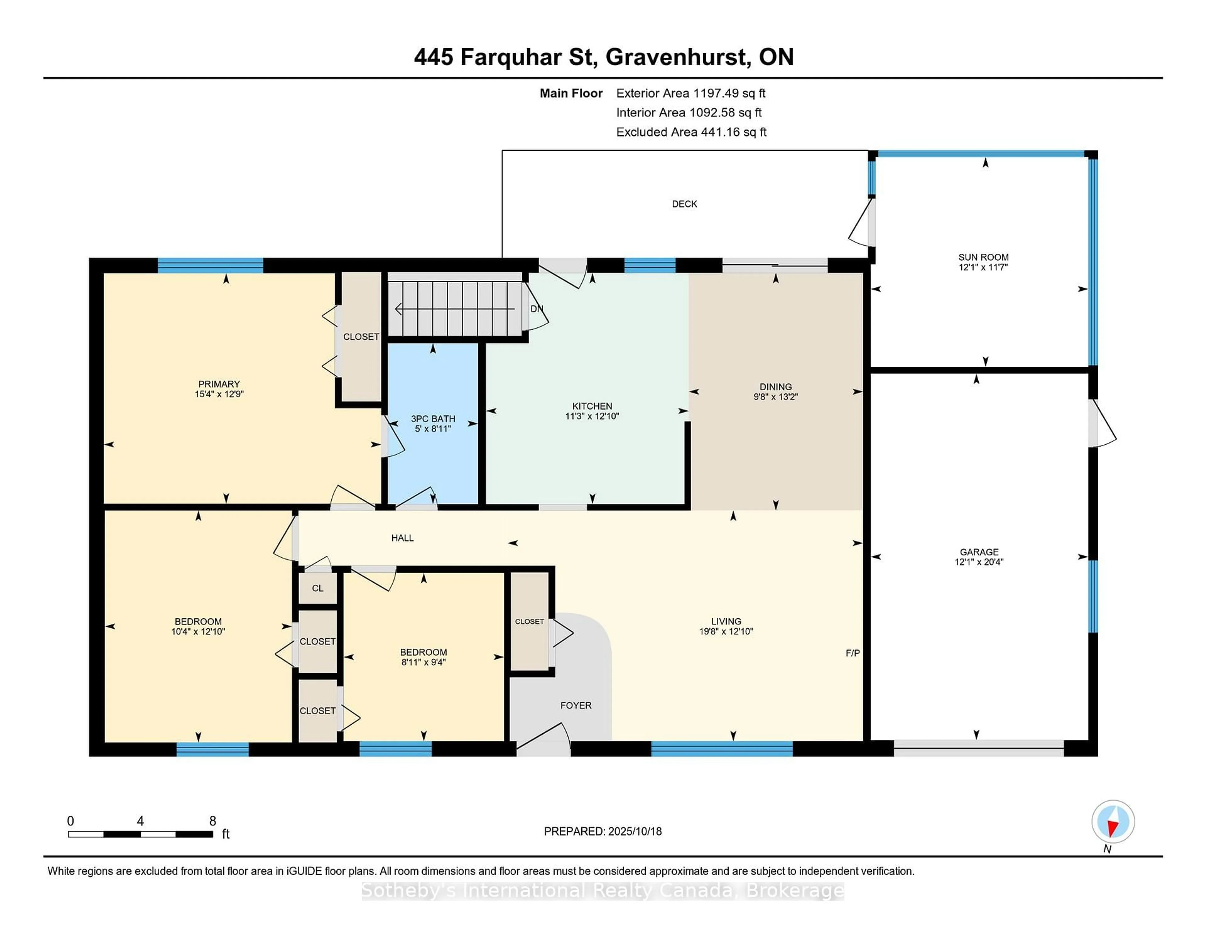 Floor plan for 445 Farquhar St, Gravenhurst Ontario P1P 1E4