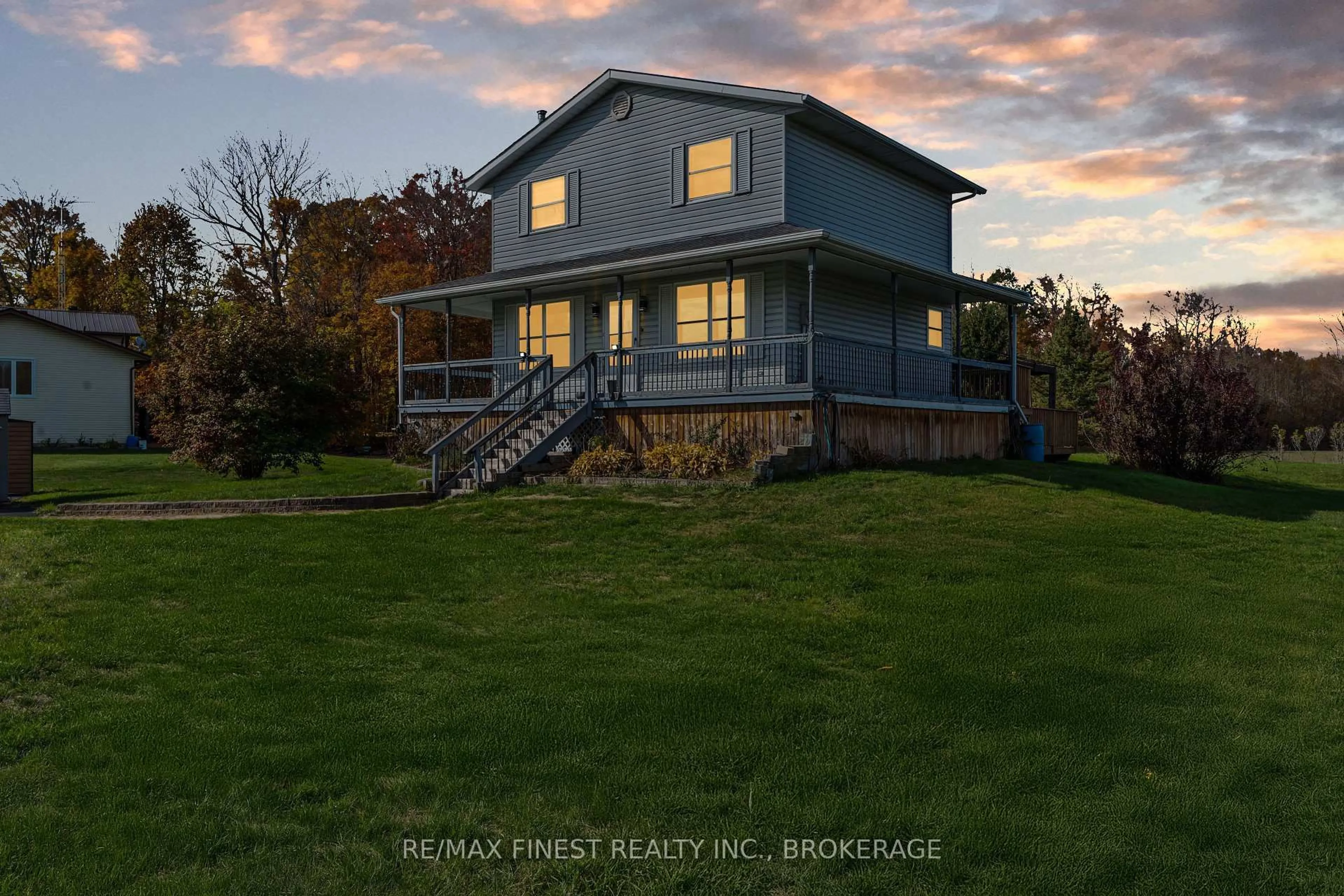 A pic from outside/outdoor area/front of a property/back of a property/a pic from drone, water/lake/river/ocean view for 1798 Morrison Rd, Perth Road Ontario K0H 2L0