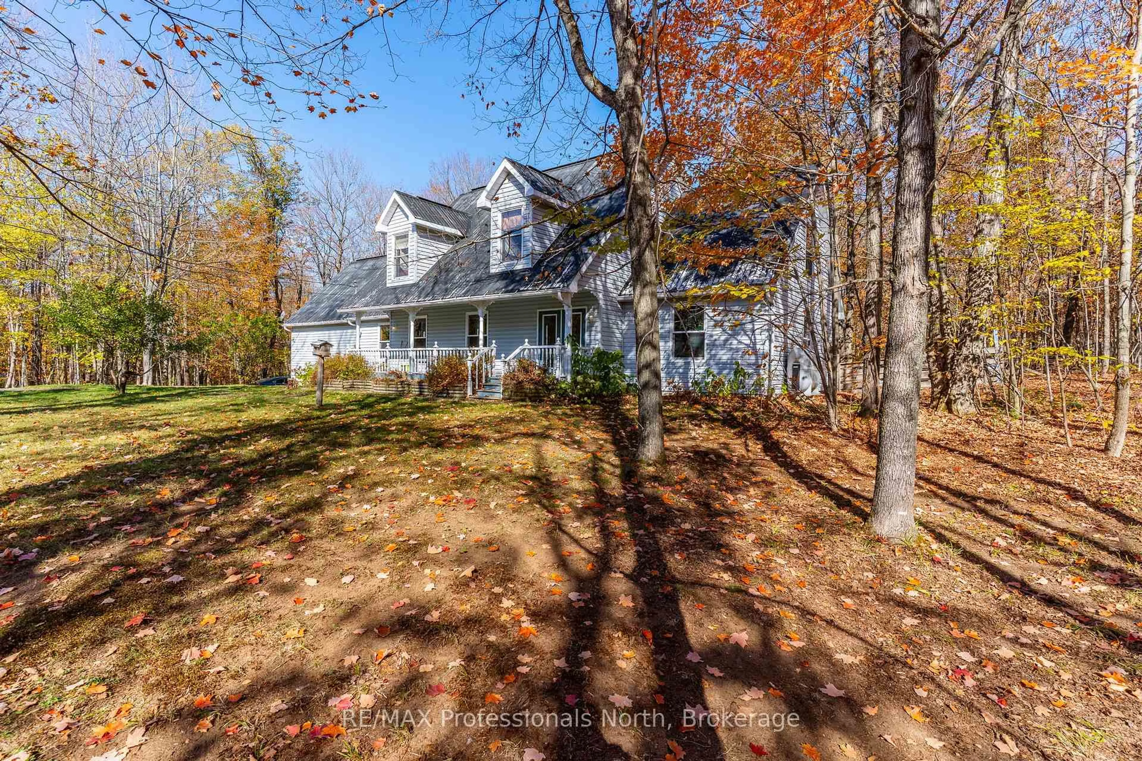 A pic from outside/outdoor area/front of a property/back of a property/a pic from drone, unknown for 1415 South Lake Rd, Minden Hills Ontario K0M 2K0