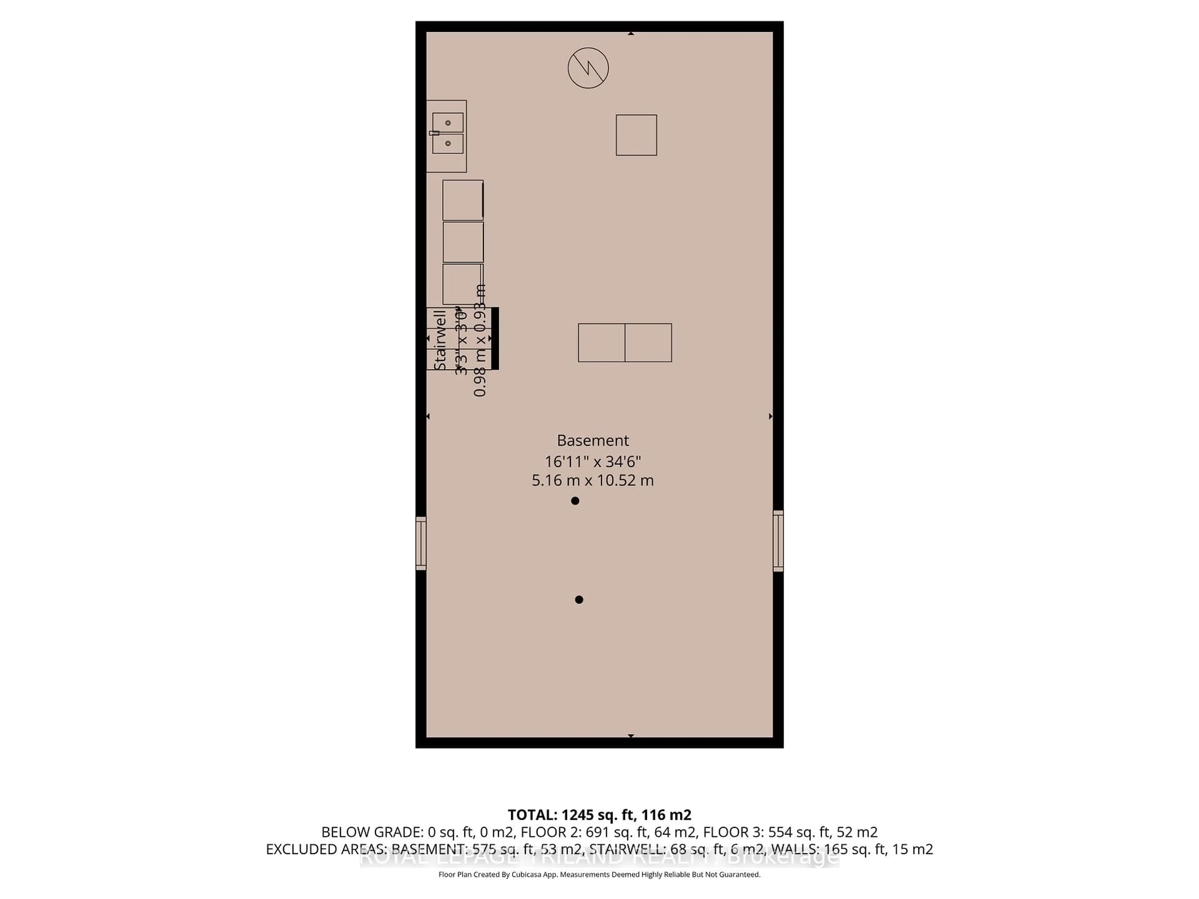 Floor plan for 74 Byron Ave, London South Ontario N6C 1C7