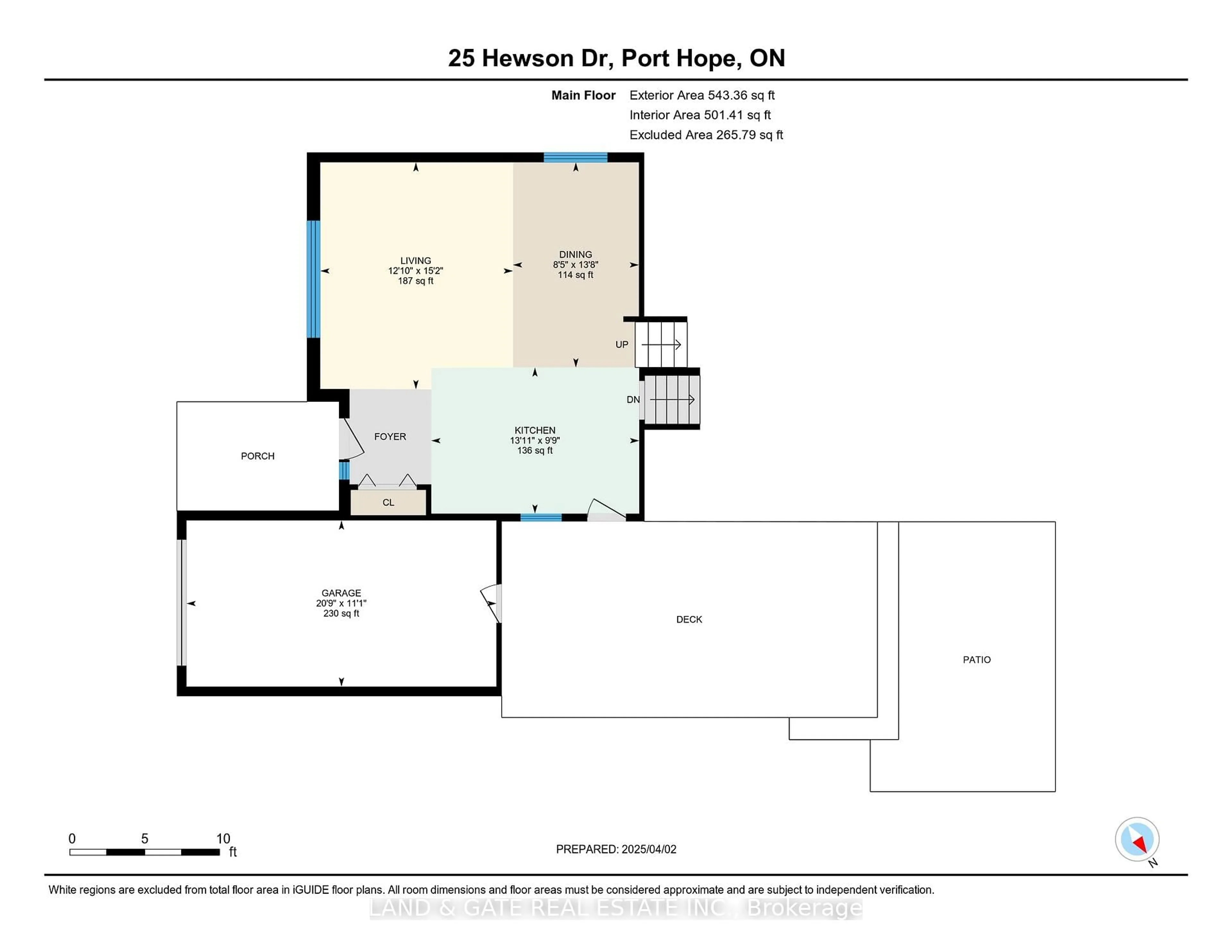 Floor plan for 25 Hewson Dr, Port Hope Ontario L1A 4C8