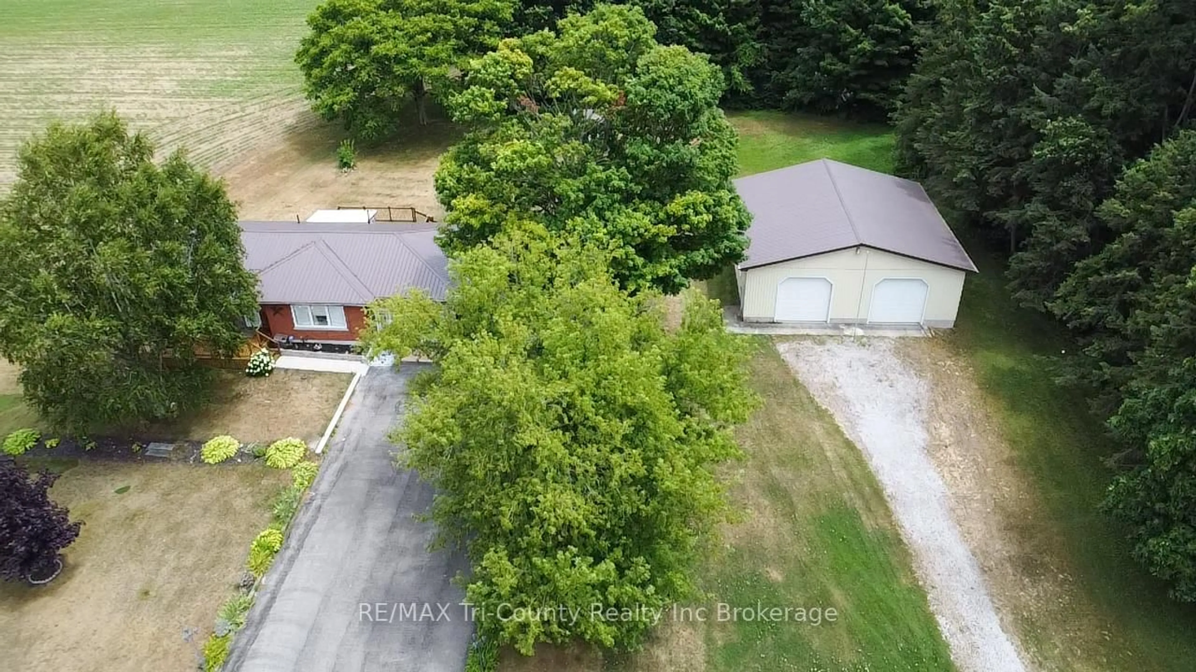 A pic from outside/outdoor area/front of a property/back of a property/a pic from drone, forest/trees view for 630 5th Concession ENR Rd, Norfolk Ontario N0E 1C0