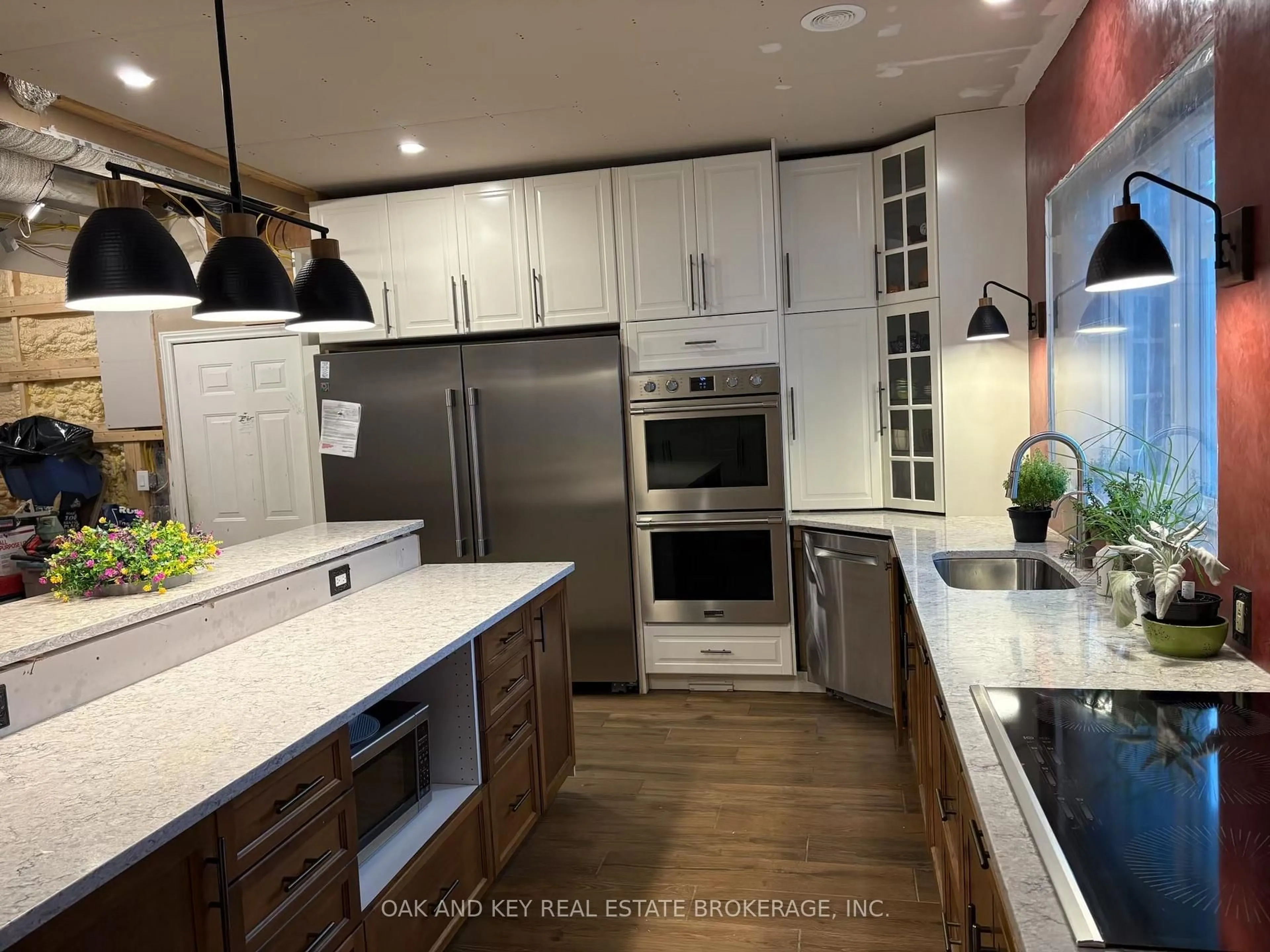 Contemporary kitchen, ceramic/tile floor for 5661 Clandeboye Dr, Lucan Biddulph Ontario N0M 2J0