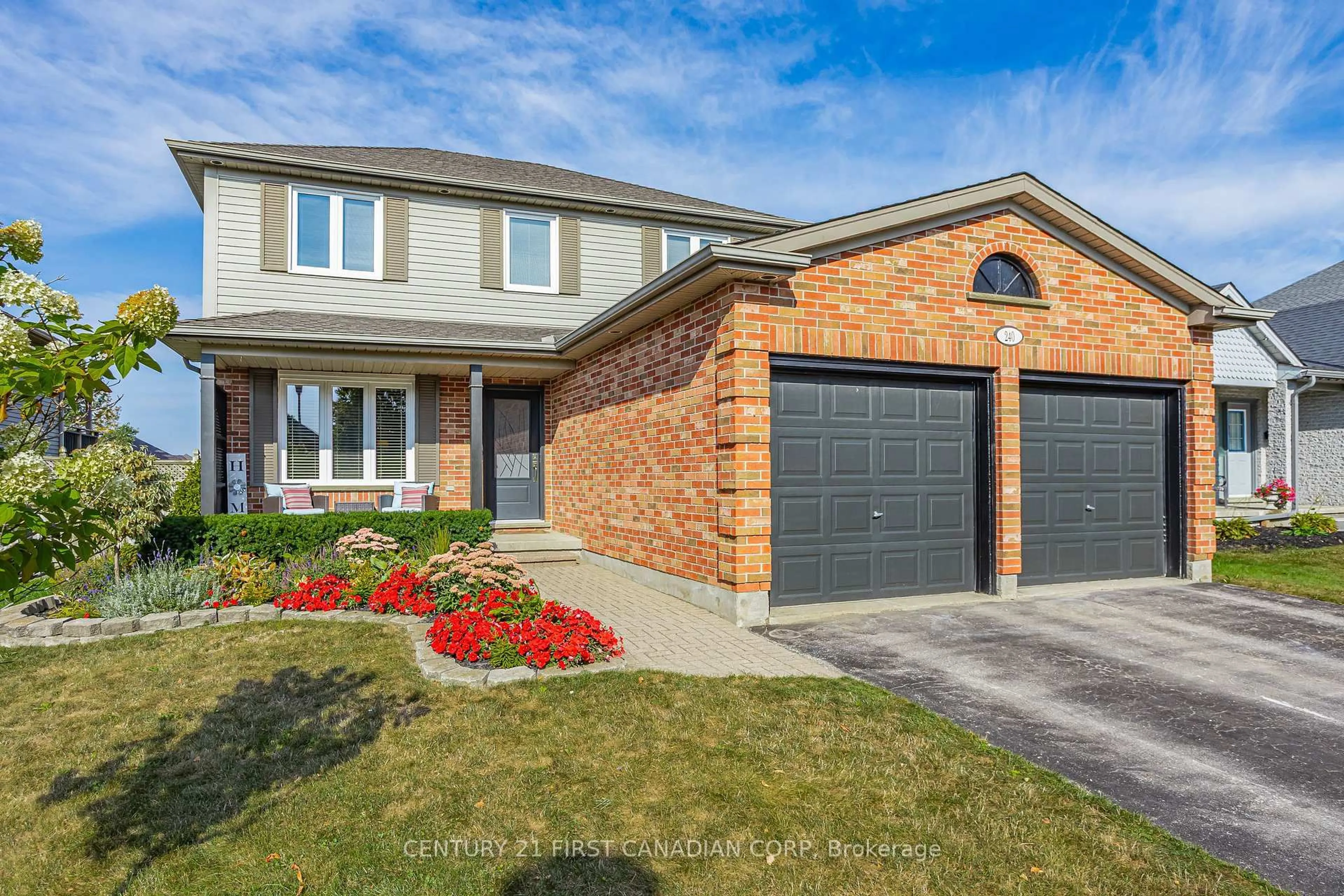 Home with brick exterior material, street for 240 Ellerslie Rd, London South Ontario N6M 1B6