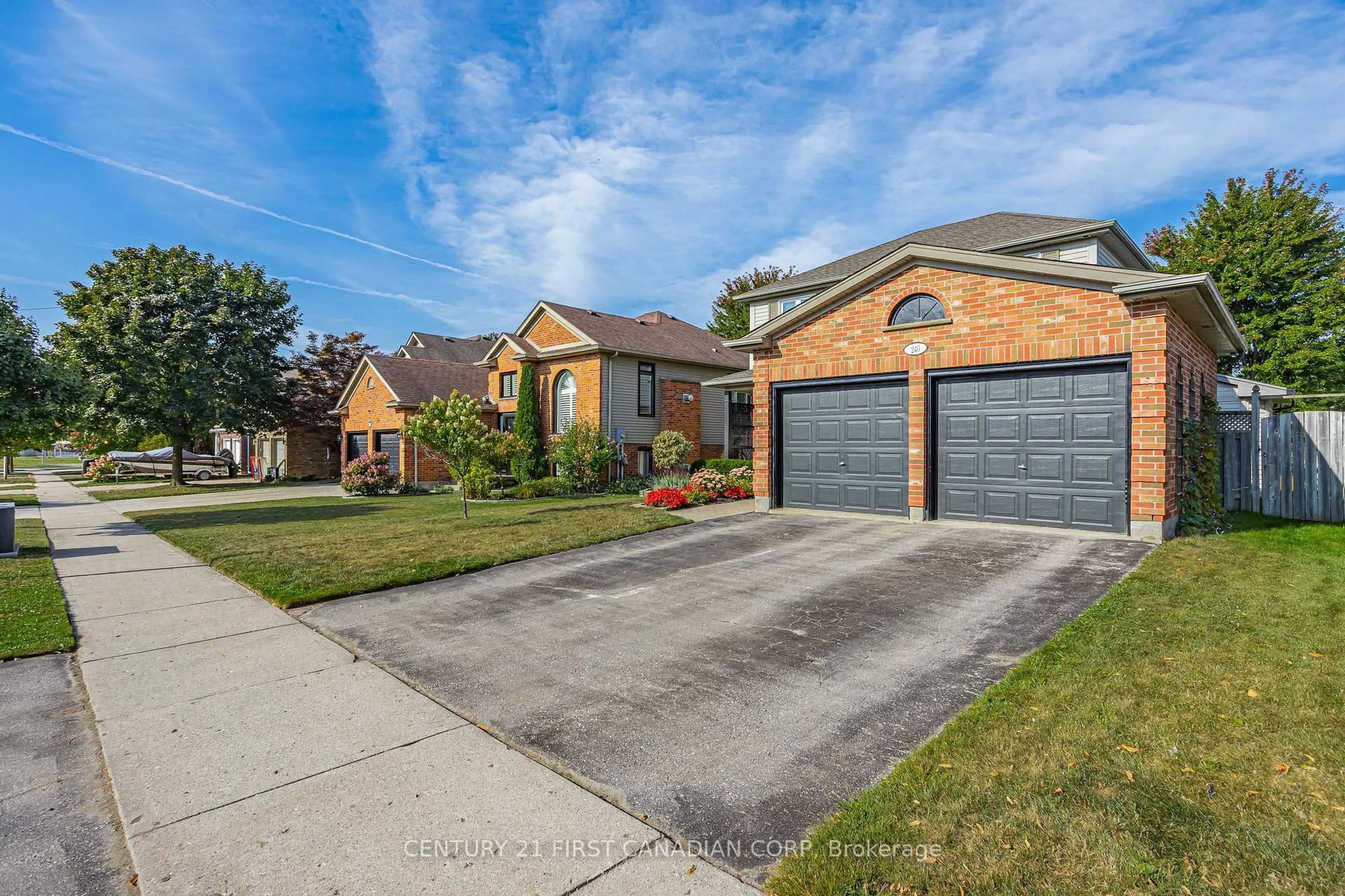 Home with brick exterior material, street for 240 Ellerslie Rd, London South Ontario N6M 1B6