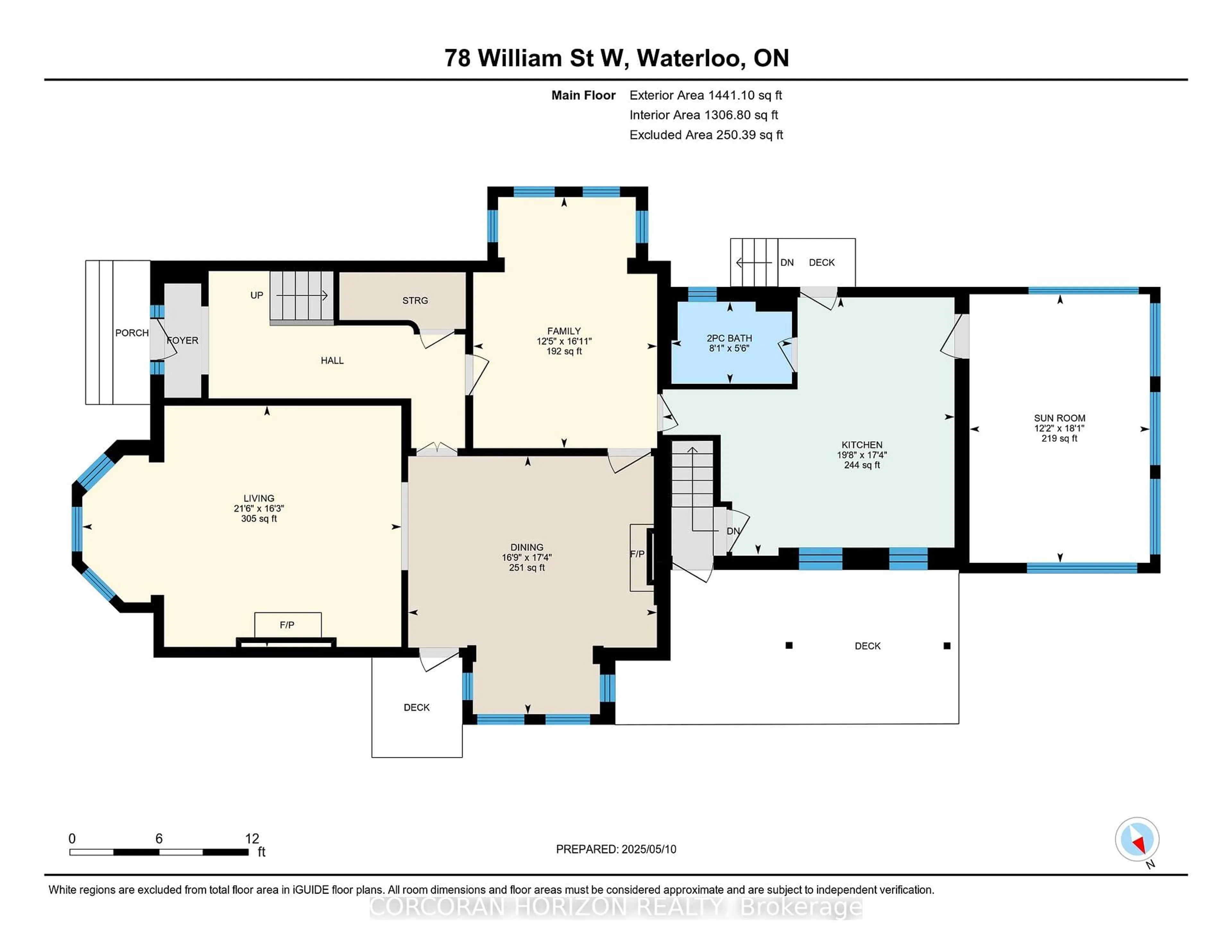 Floor plan for 78 William St, Waterloo Ontario N2L 1J7
