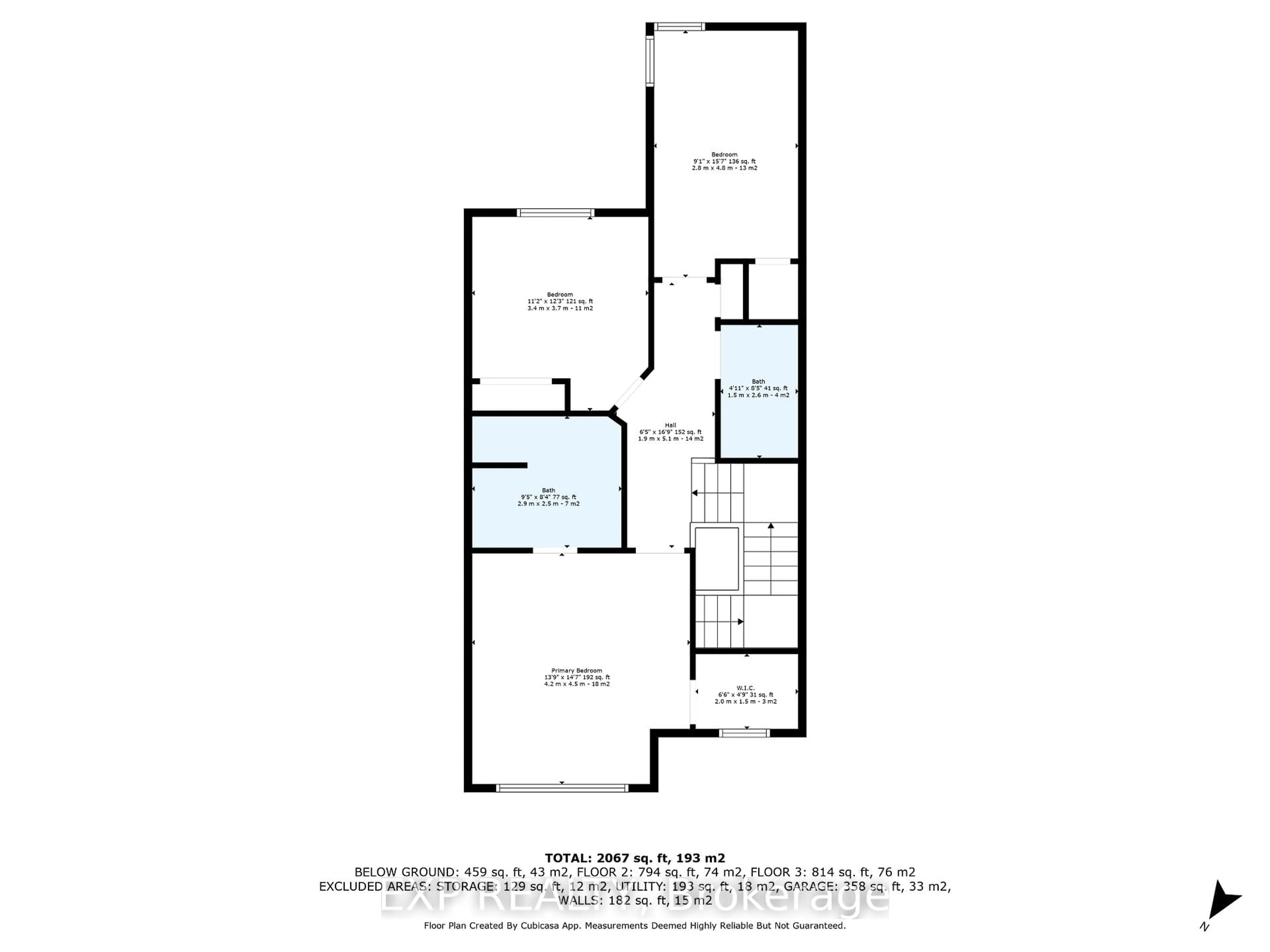 Floor plan for 406 Sweetflag St, Ottawa Ontario K2J 5Y6