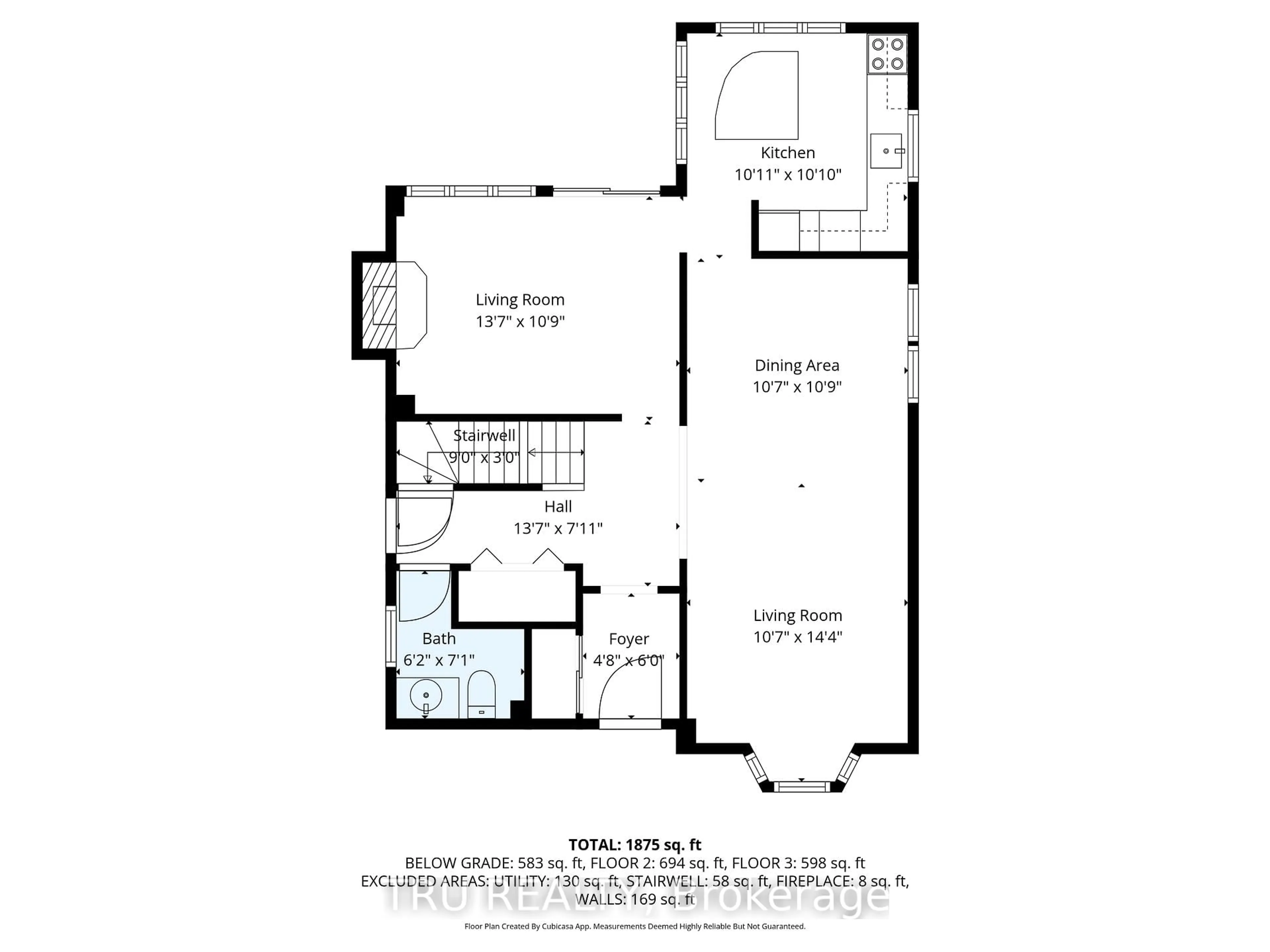 Floor plan for 1518 KAMOURASKA Circ, Orleans Ontario K1C 3J3