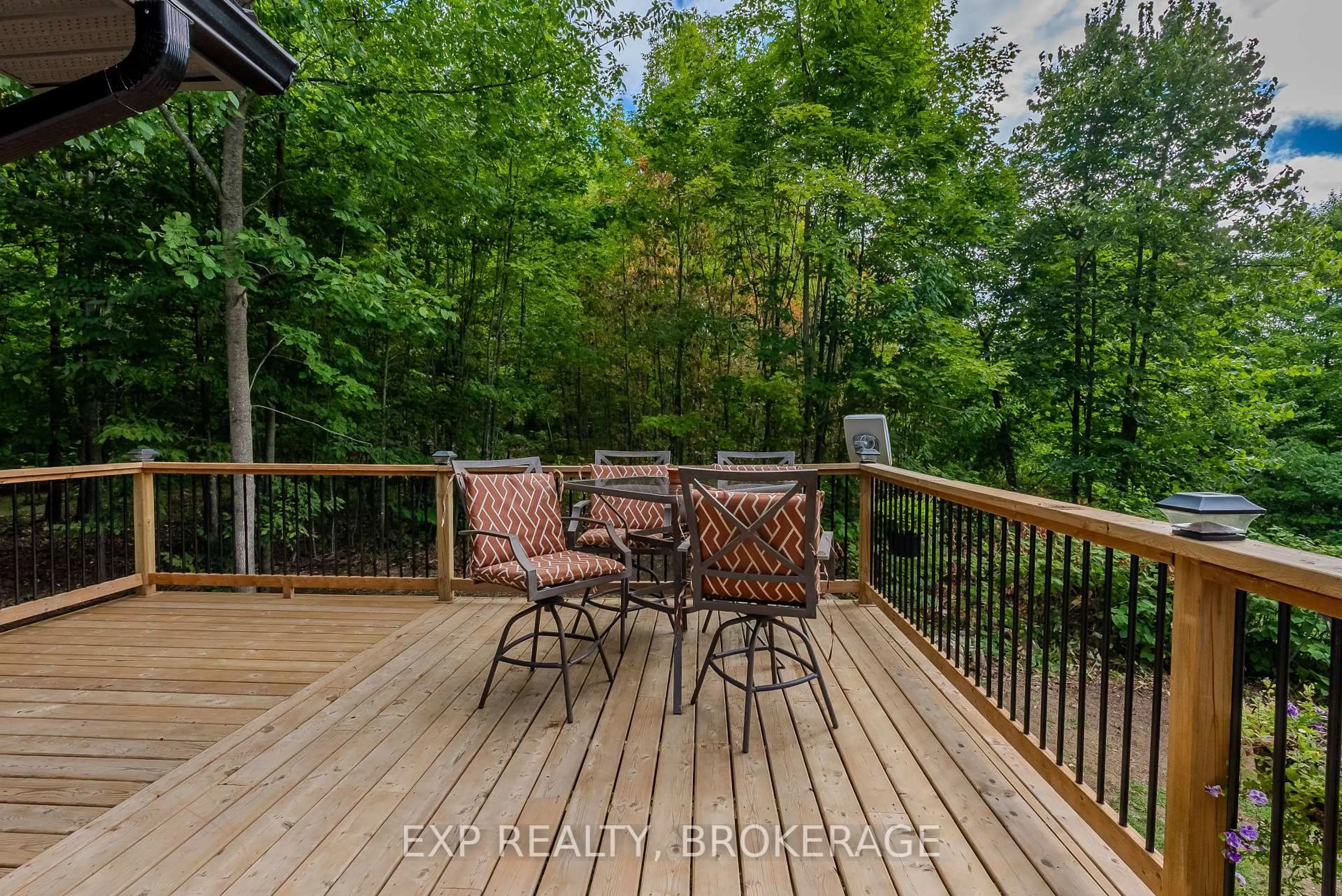 Patio, forest/trees view for 6187 Arden Rd, Arden Ontario K0H 1B0