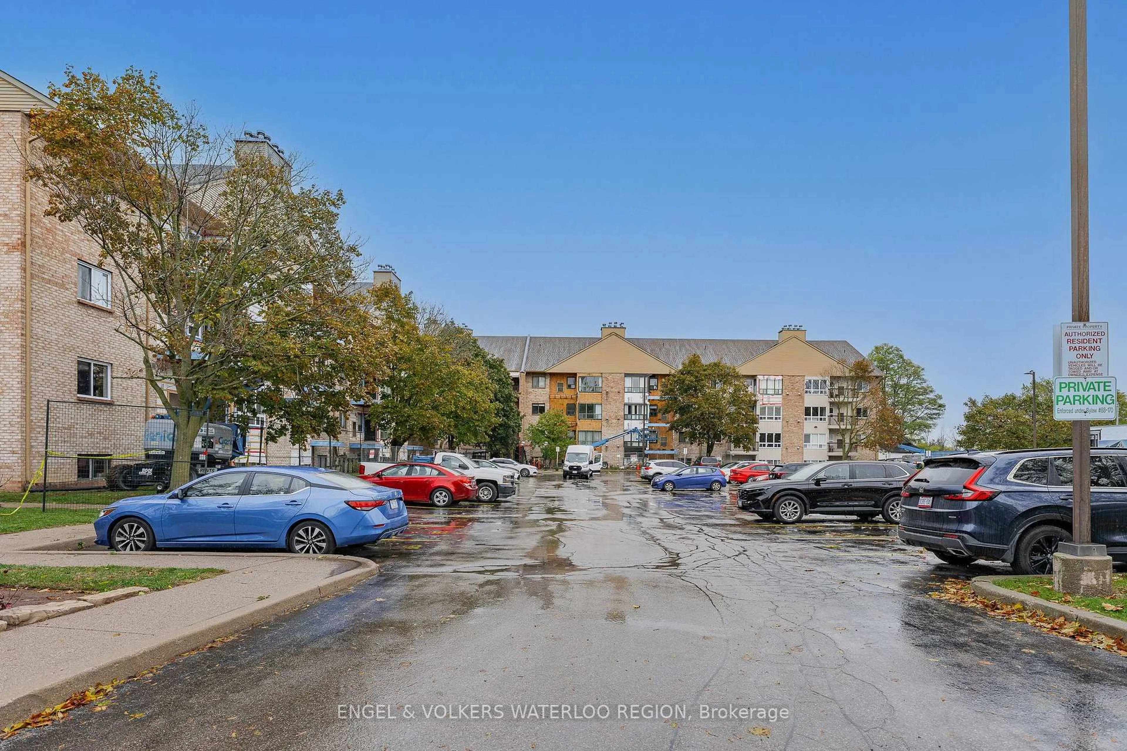 A pic from outside/outdoor area/front of a property/back of a property/a pic from drone, street for 15 Hofstetter Ave #406, Kitchener Ontario N2A 3Z7