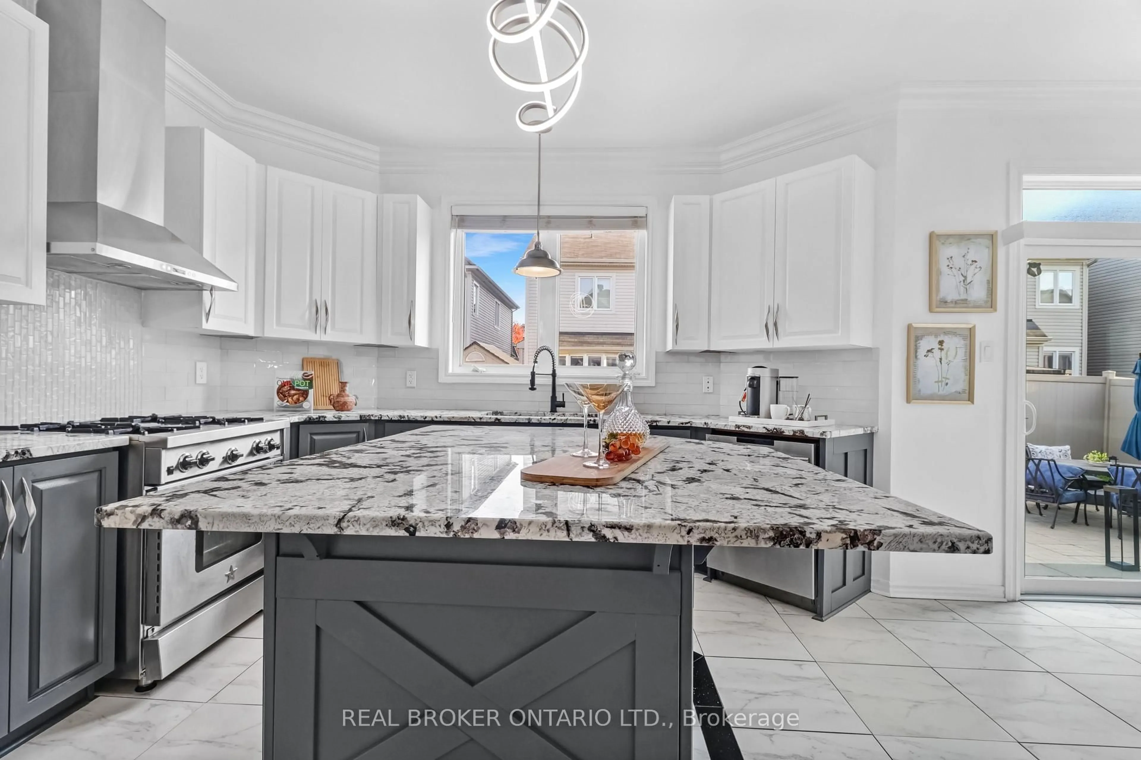 Open concept kitchen, ceramic/tile floor for 3454 River Run Ave, Ottawa Ontario K2J 0R8
