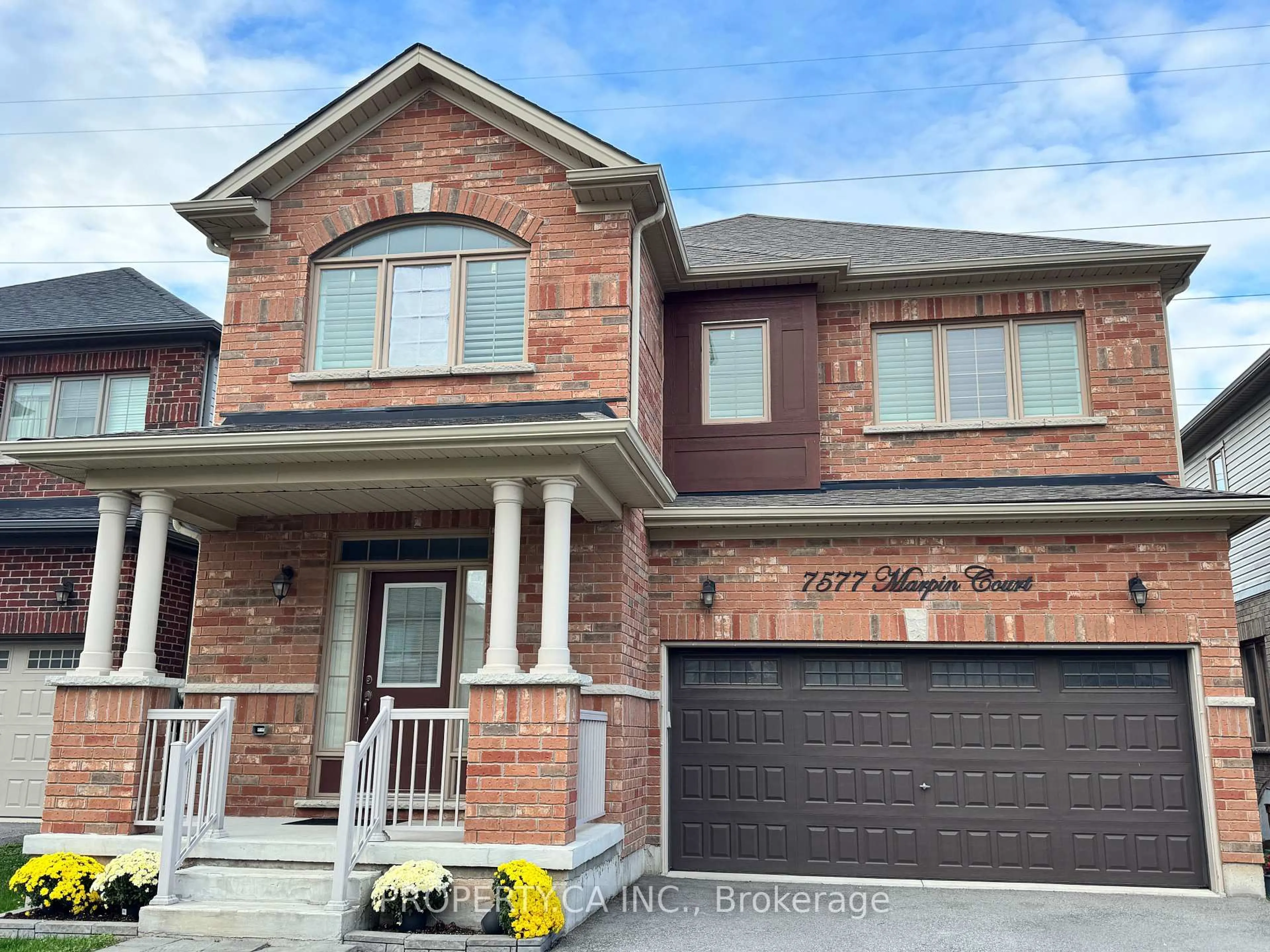 Home with brick exterior material, street for 7577 Marpin Crt, Niagara Falls Ontario L2H 0P3
