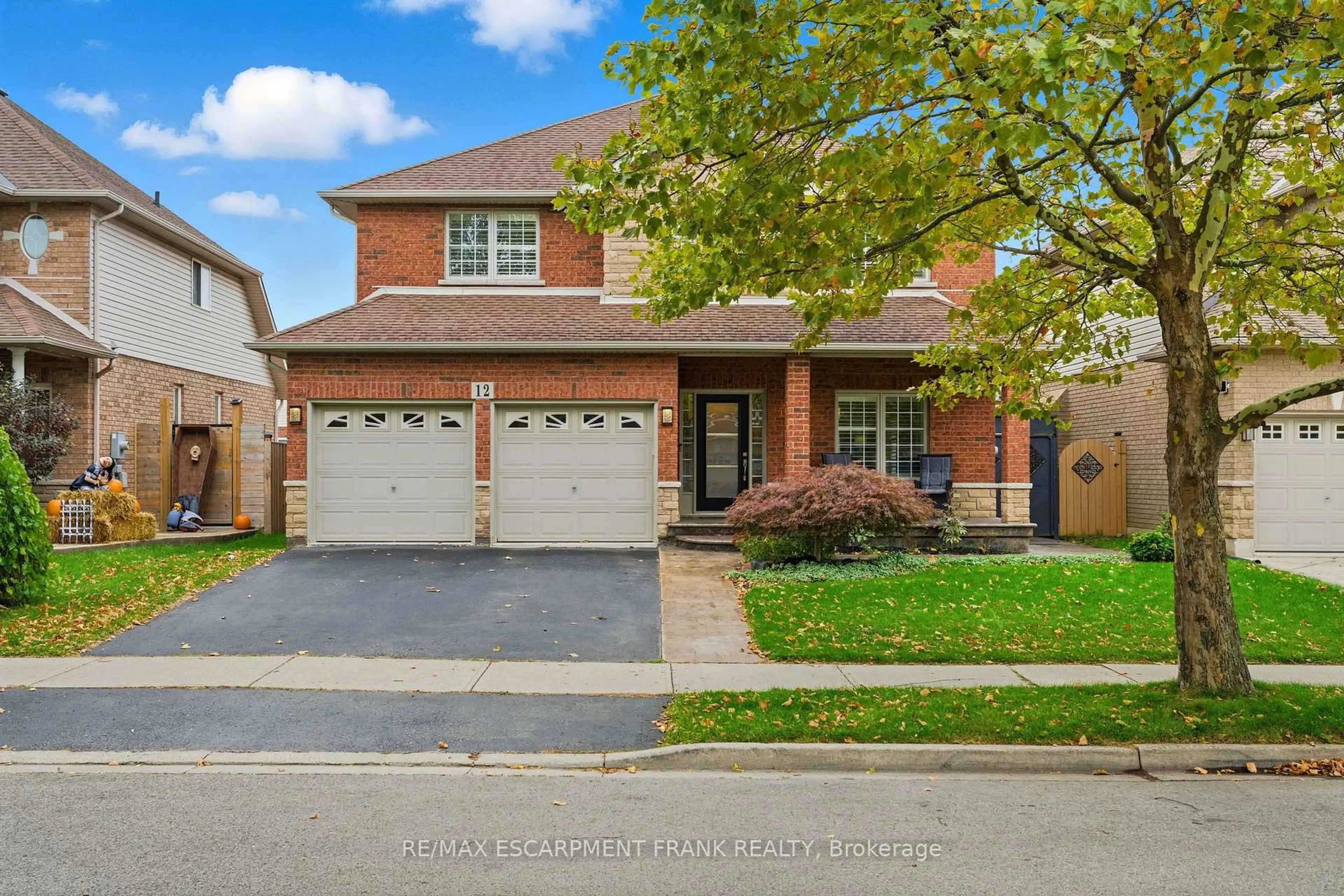 Home with brick exterior material, street for 12 Hannon Cres, Hamilton Ontario L0R 1P0
