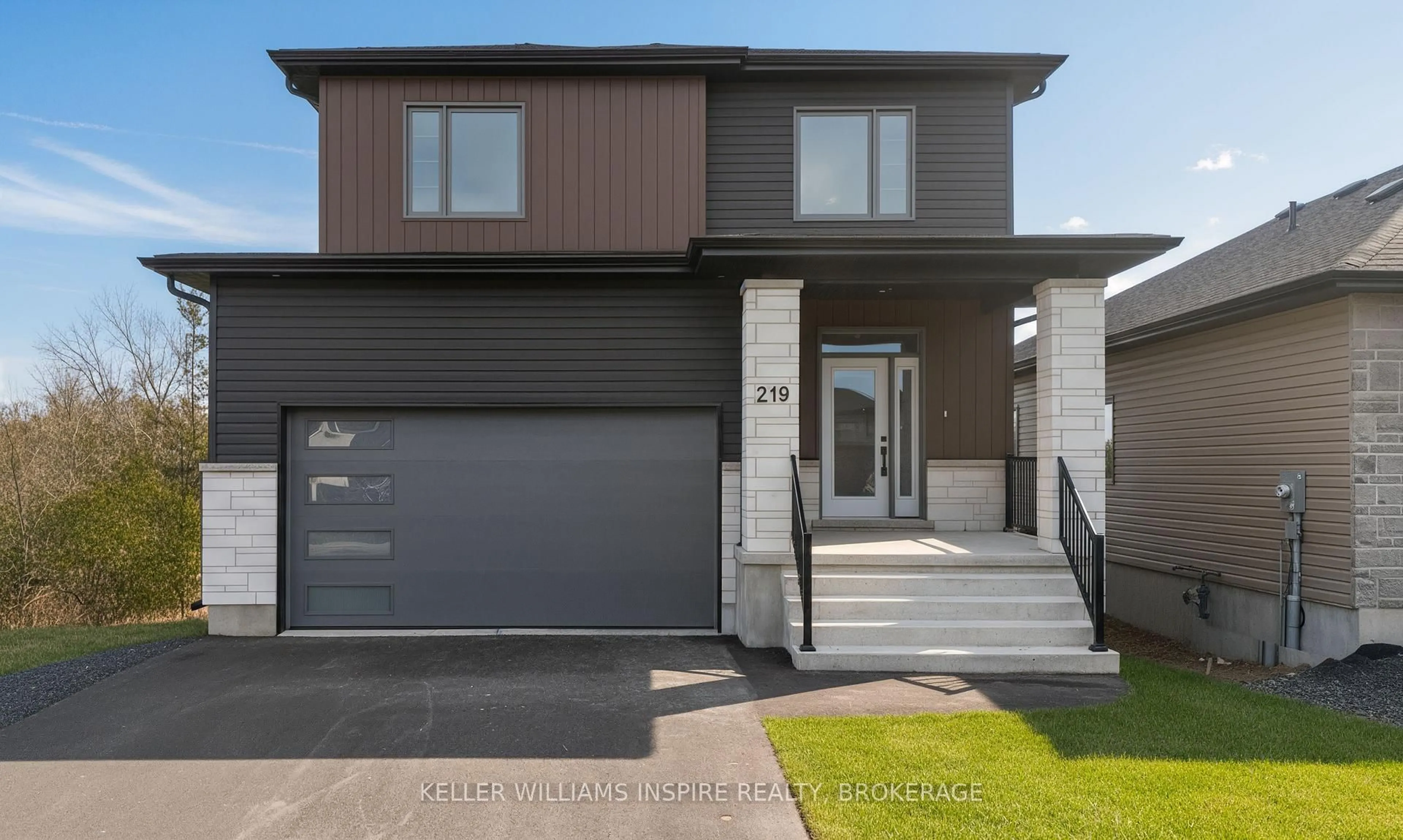 Home with brick exterior material, street for 219 Creighton Dr, Bissett Creek Ontario K0H 2H0