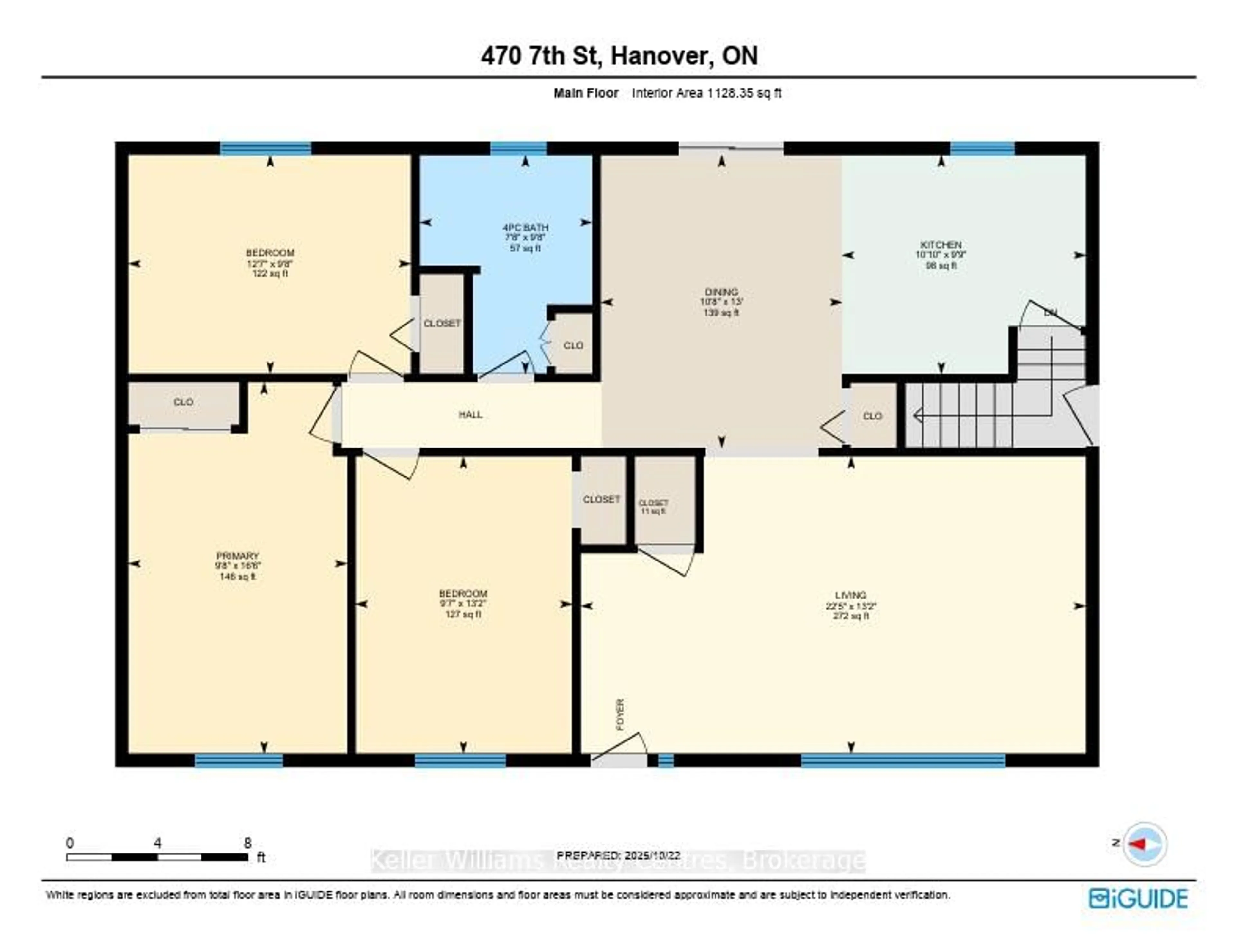Floor plan for 470 7th St, Hanover Ontario N4N 2J4