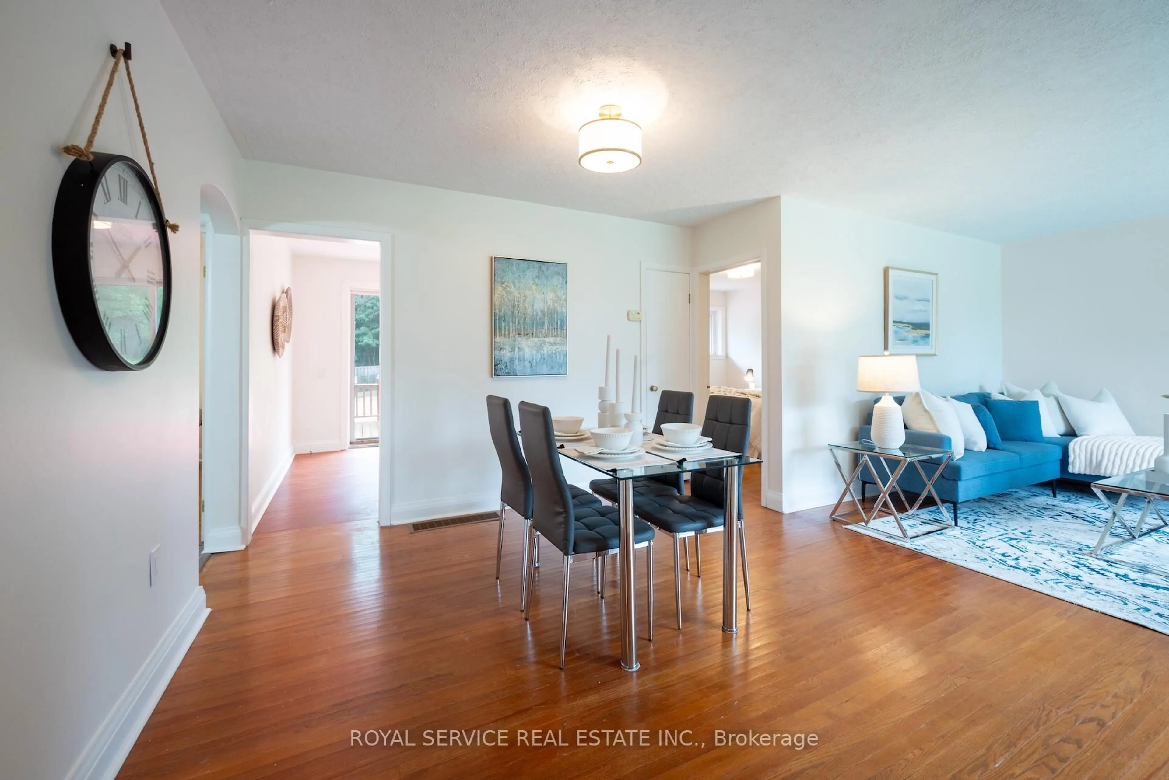 Dining room, wood/laminate floor for 24 Division St, Cramahe Ontario K0K 1S0