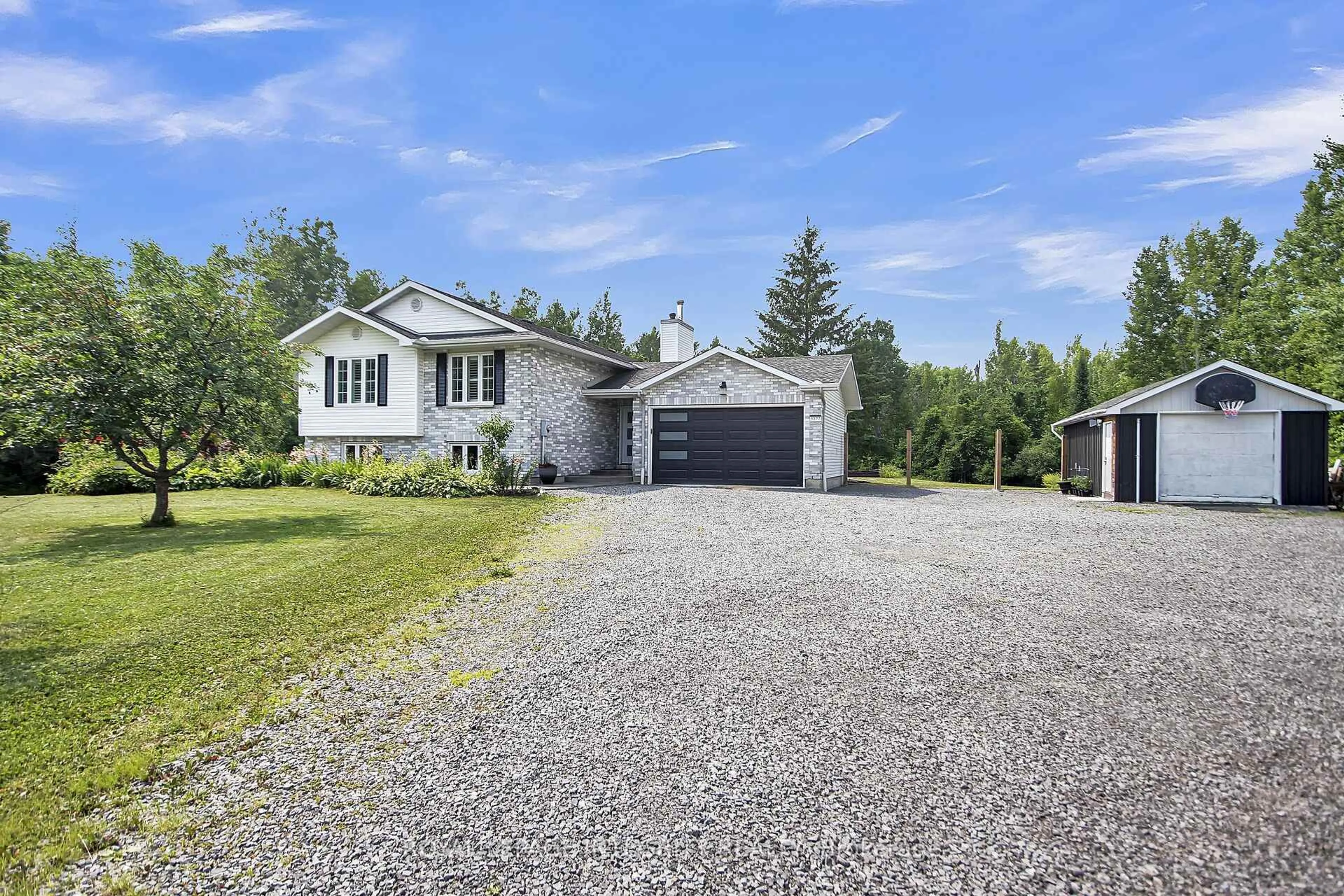 A pic from outside/outdoor area/front of a property/back of a property/a pic from drone, street for 3377 Paden Rd, North Gower Ontario K0A 2T0