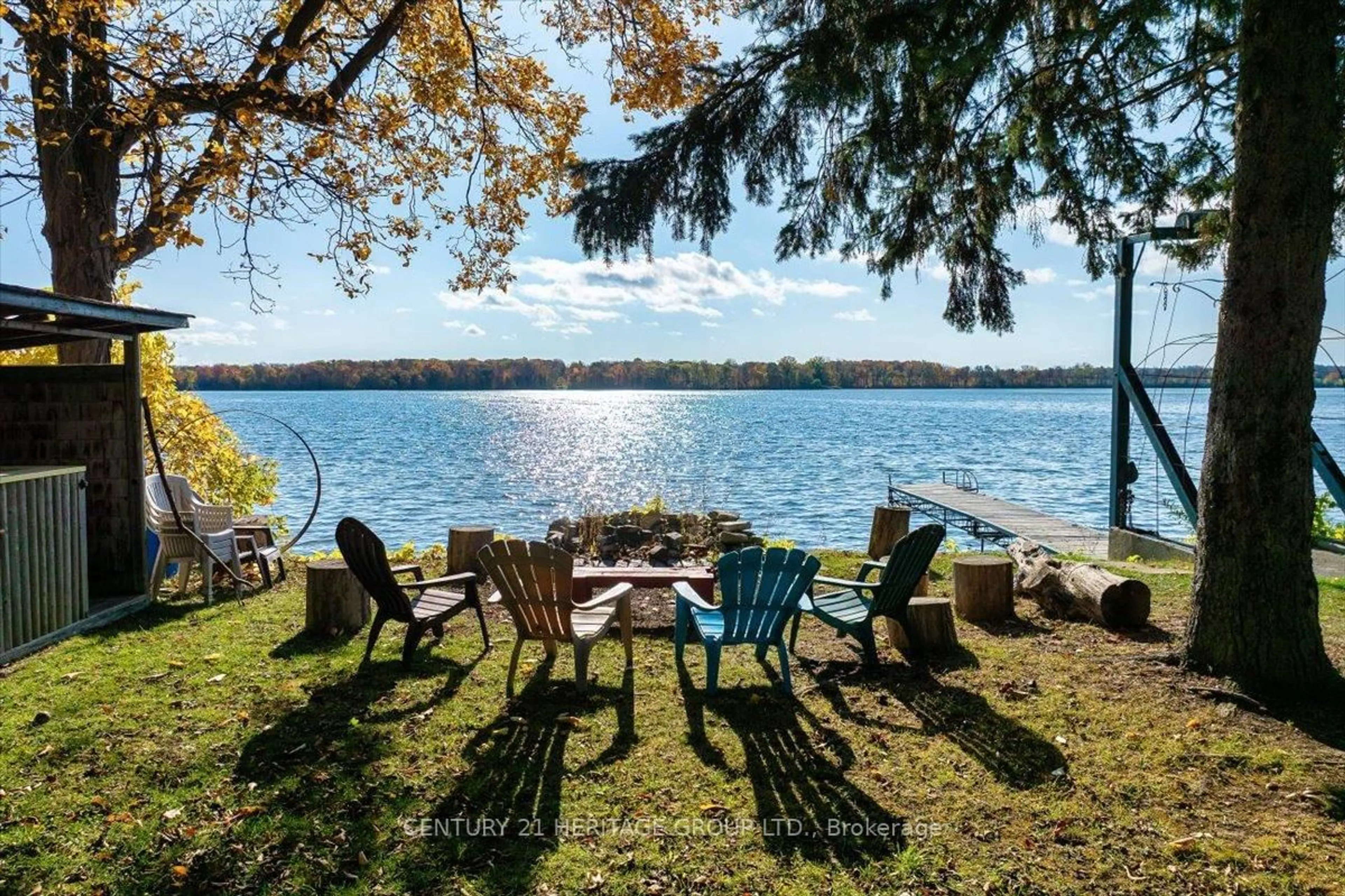 Patio, water/lake/river/ocean view for 14 Bass Cove Rd, Napanee Ontario K7R 3K7