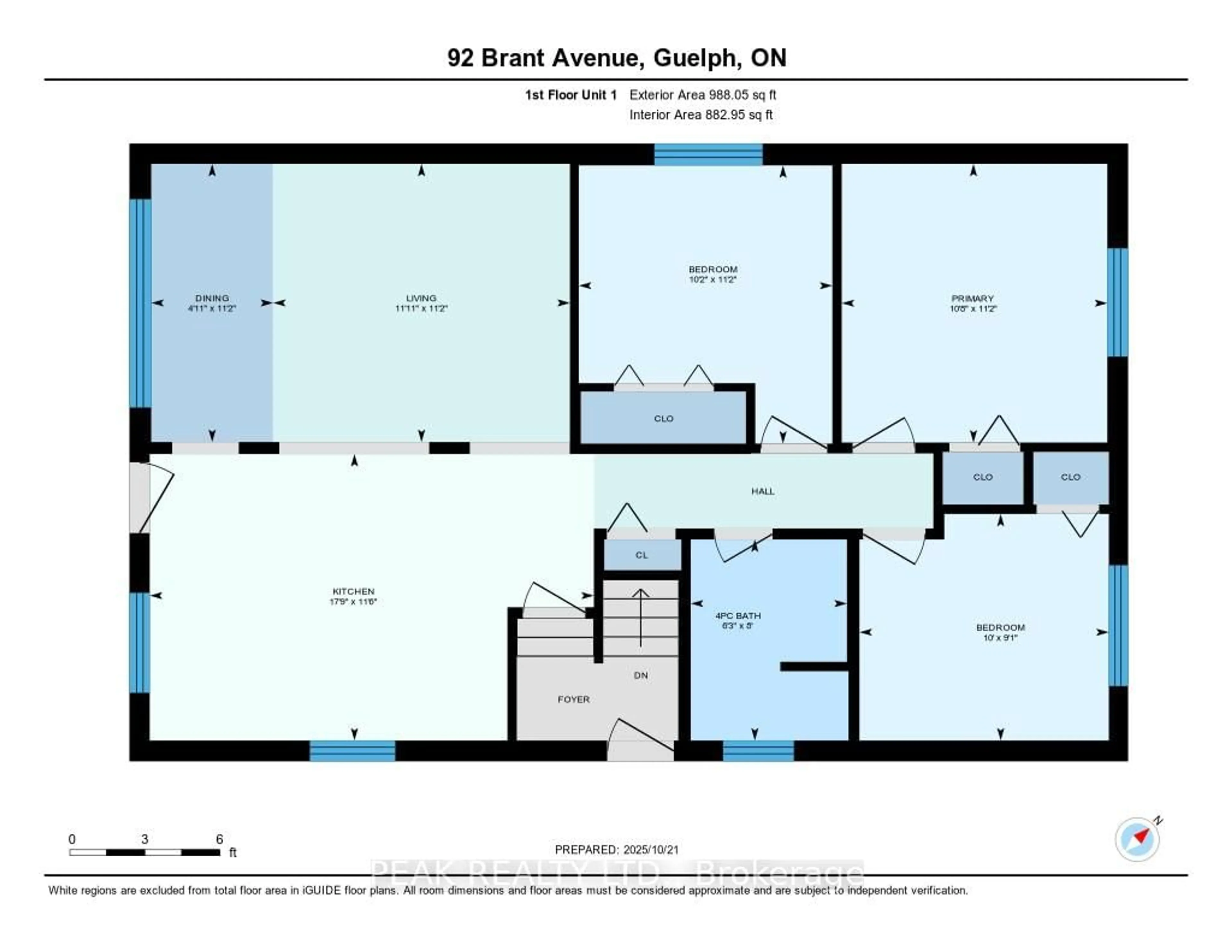 Floor plan for 92 Brant Ave, Guelph Ontario N1E 1G3