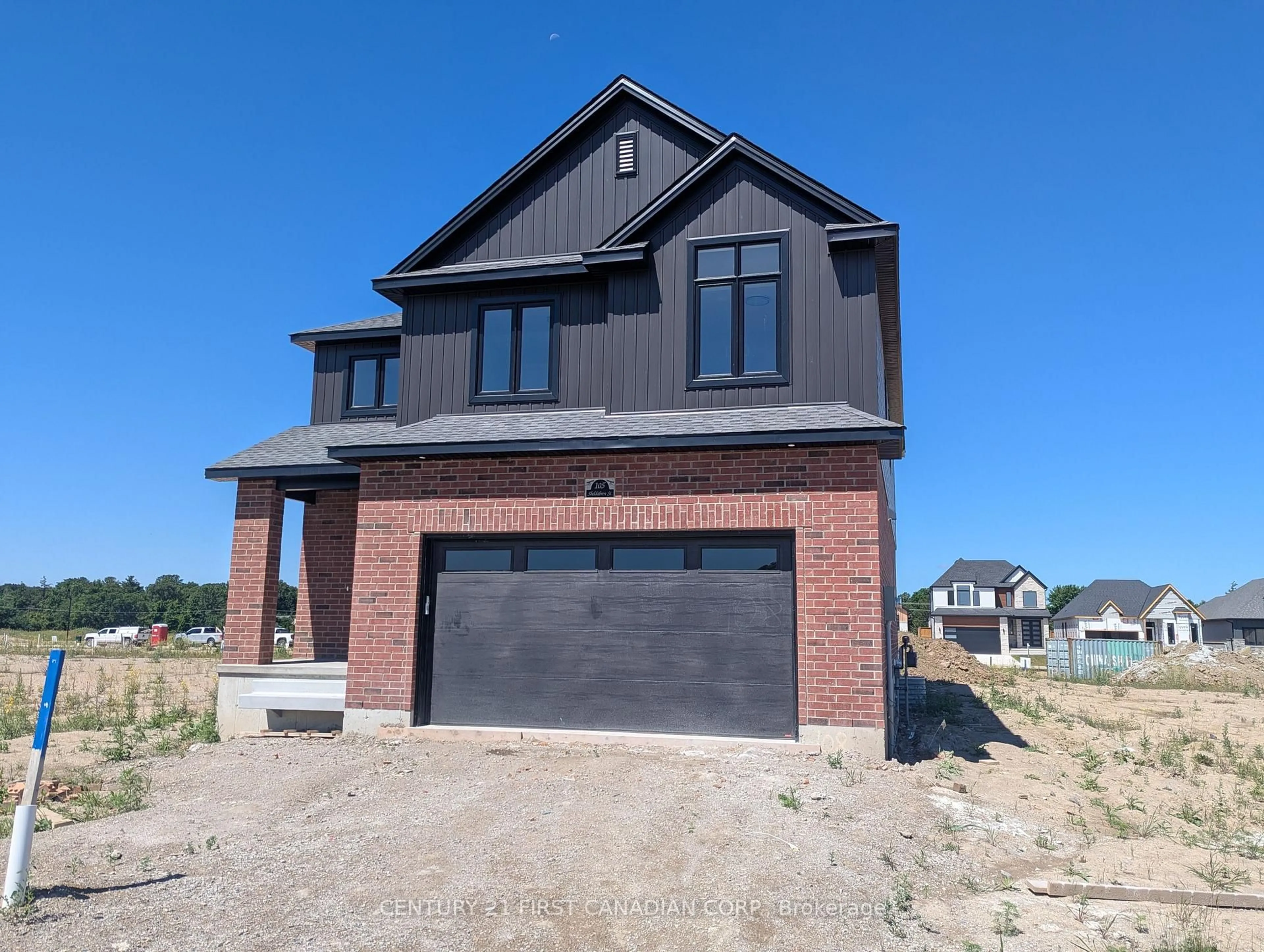 Home with brick exterior material, street for 105 Sheldabren St, North Middlesex Ontario N0M 1A0