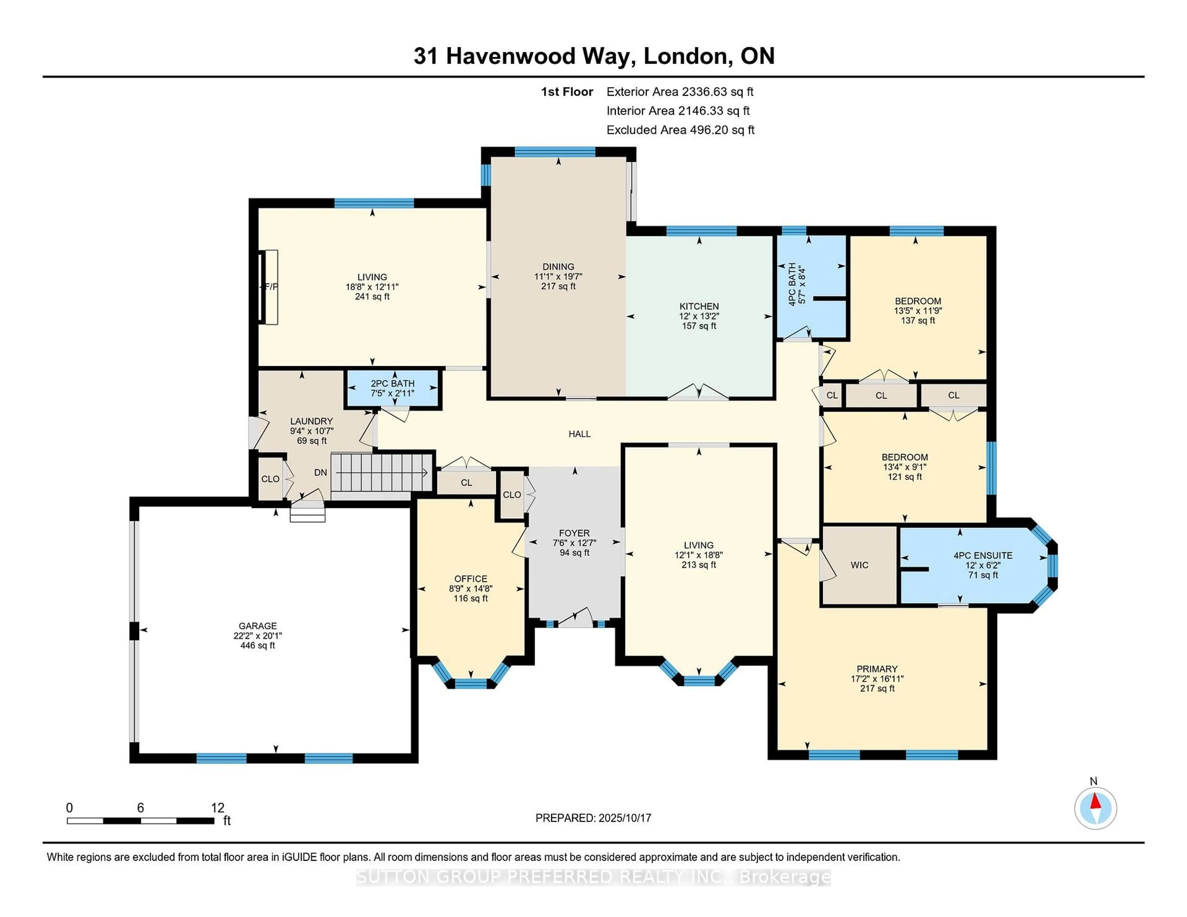 Floor plan for 31 Havenwood Way, London North Ontario N6H 5B8