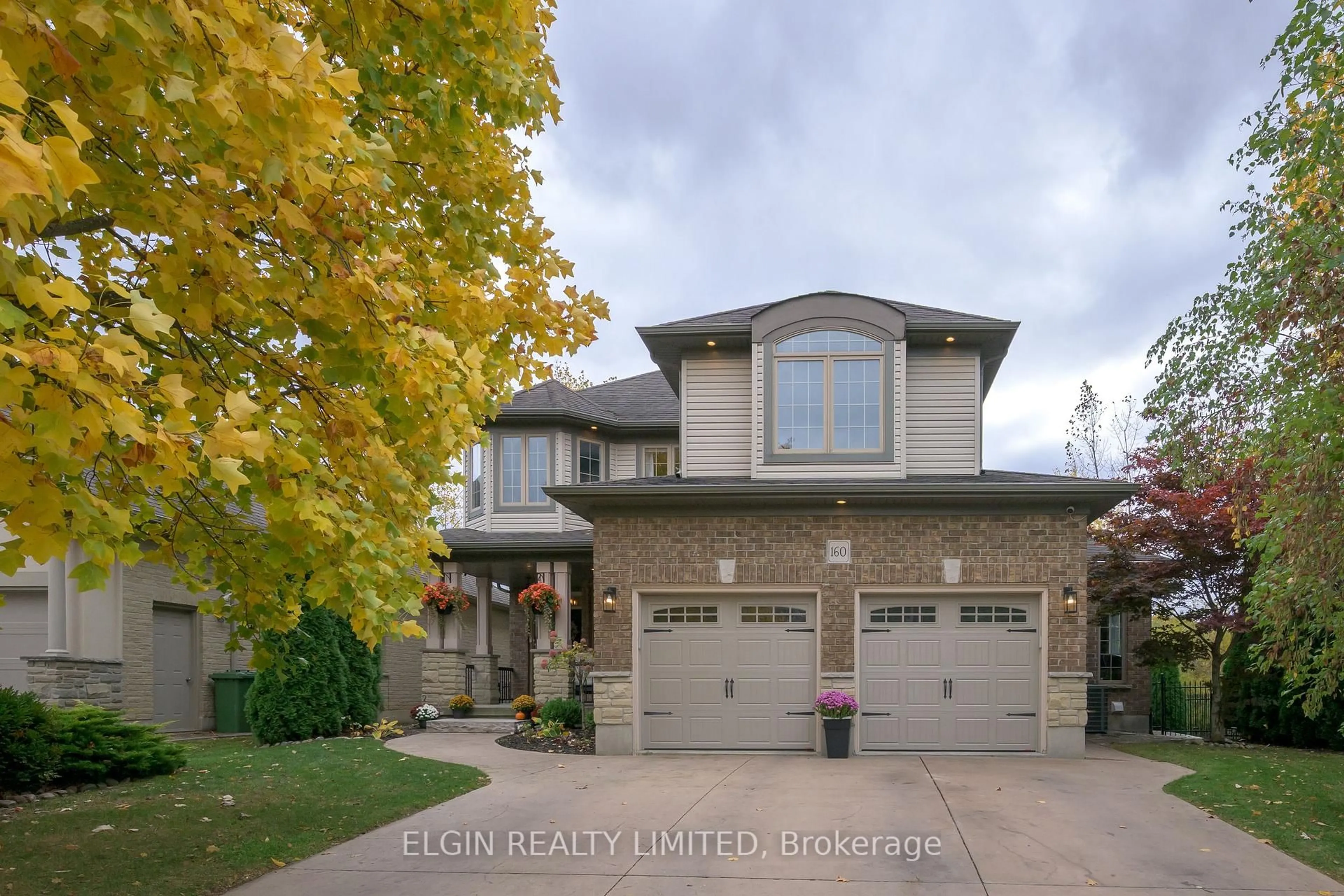 Home with brick exterior material, street for 160 Lake Margaret Tr, St. Thomas Ontario N5R 6L8