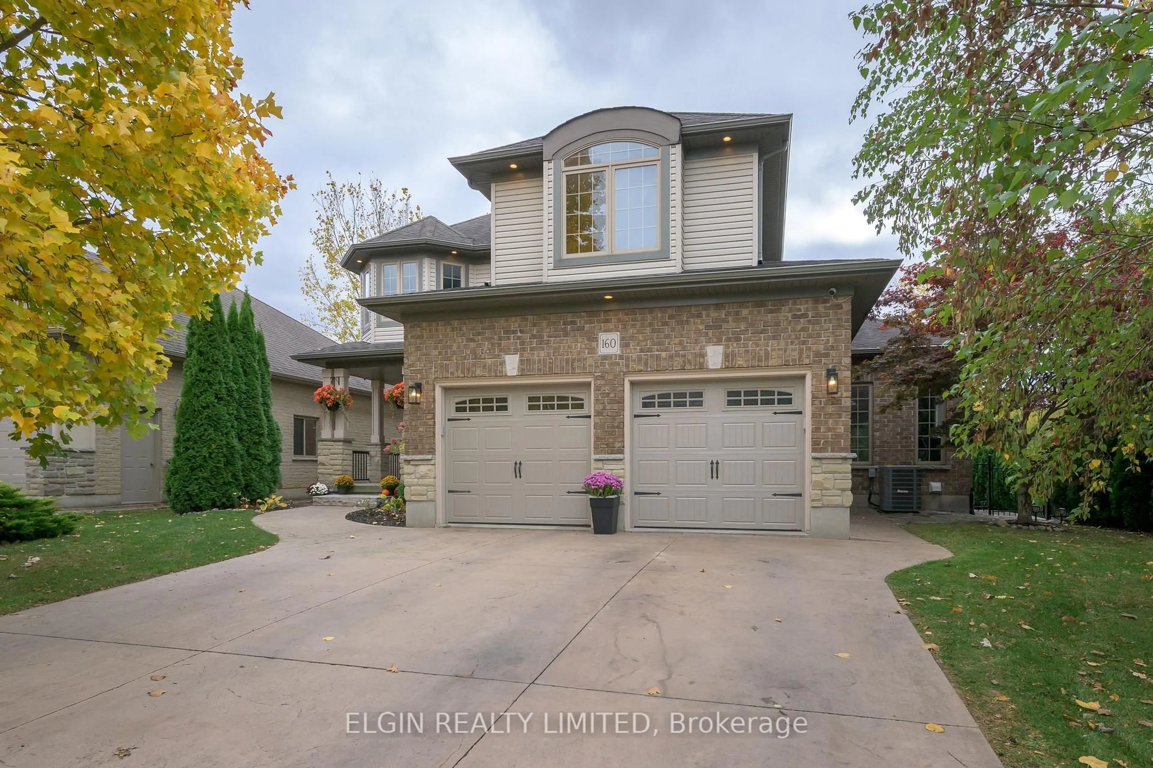 Home with brick exterior material, street for 160 Lake Margaret Tr, St. Thomas Ontario N5R 6L8