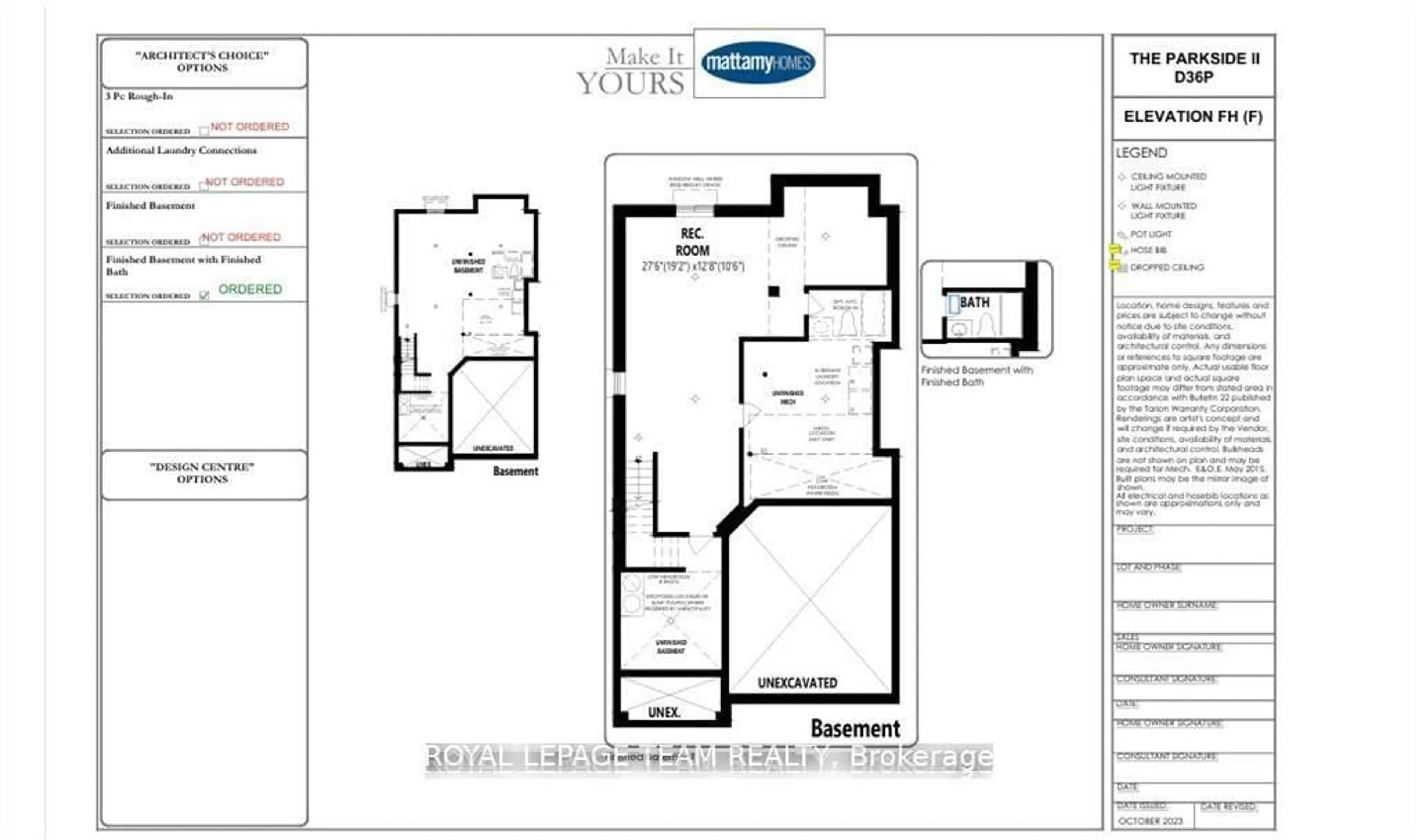 Floor plan for 919 Finescale Way, Ottawa Ontario K2J 0R5