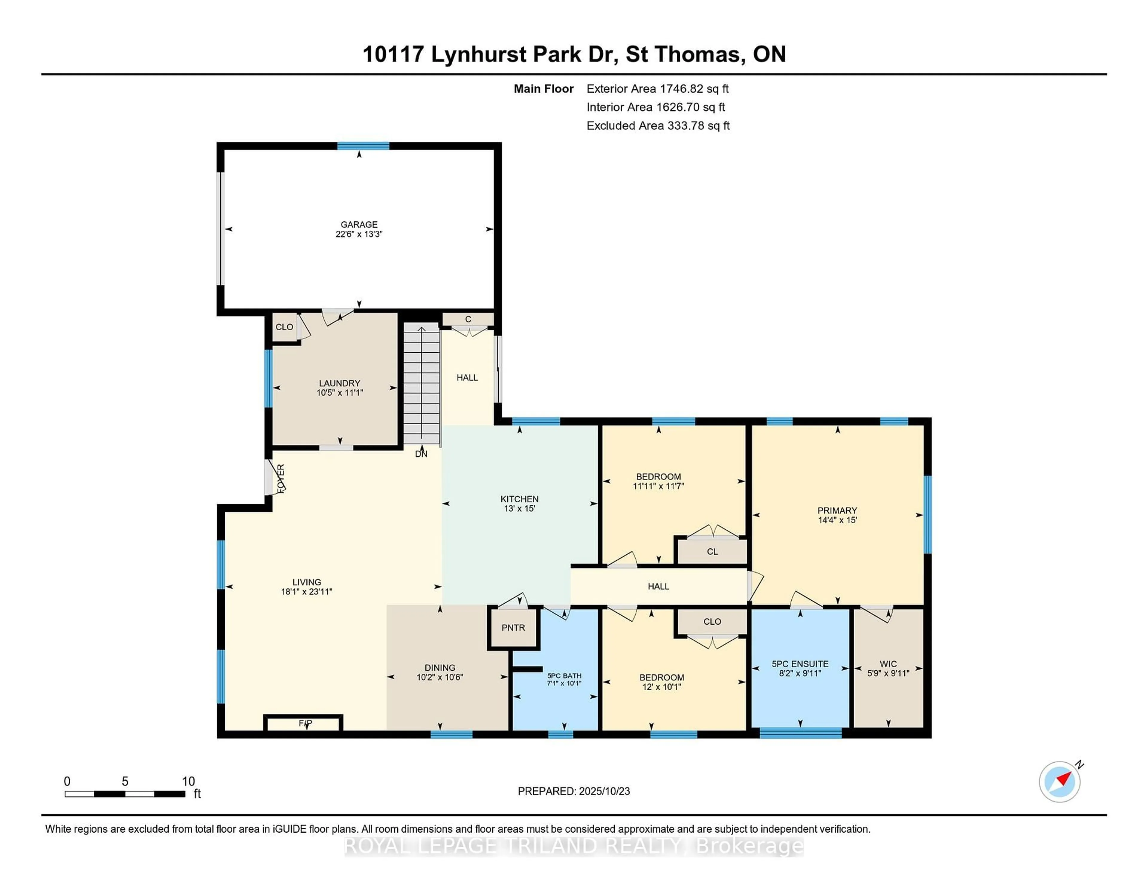 Floor plan for 10117 Lynhurst Park Dr, Southwold Ontario N5P 2E5