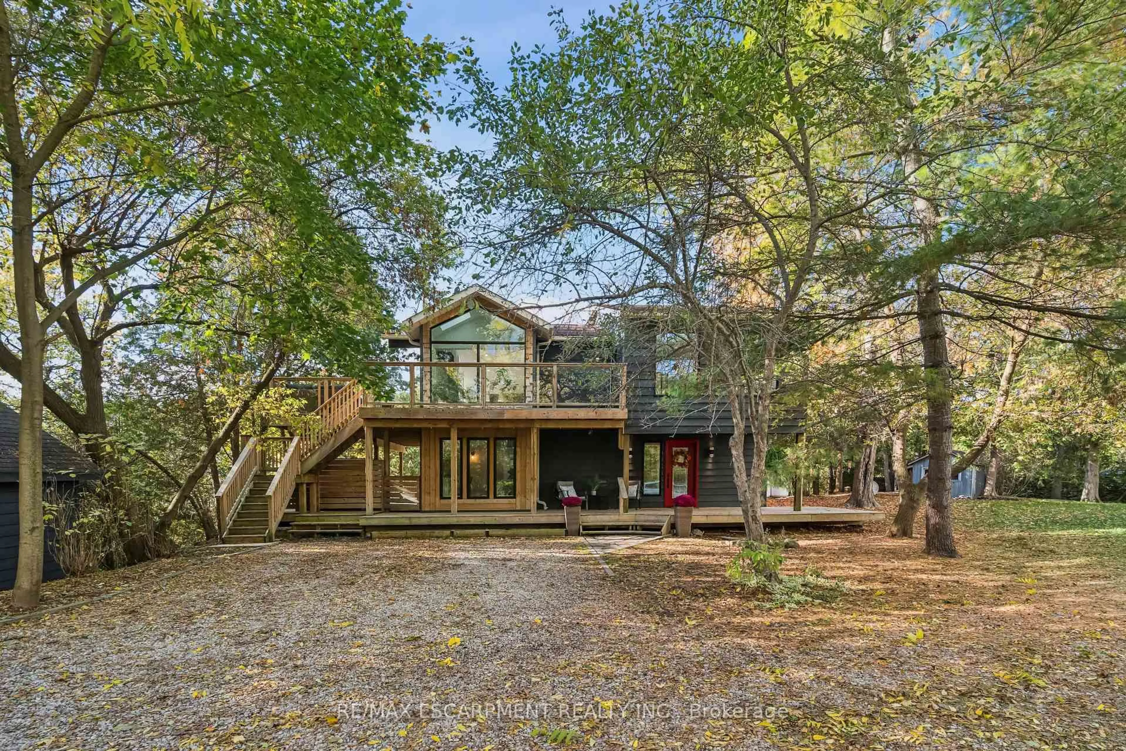 A pic from outside/outdoor area/front of a property/back of a property/a pic from drone, forest/trees view for 118 Old Quarry Rd, Guelph/Eramosa Ontario N0B 2K0