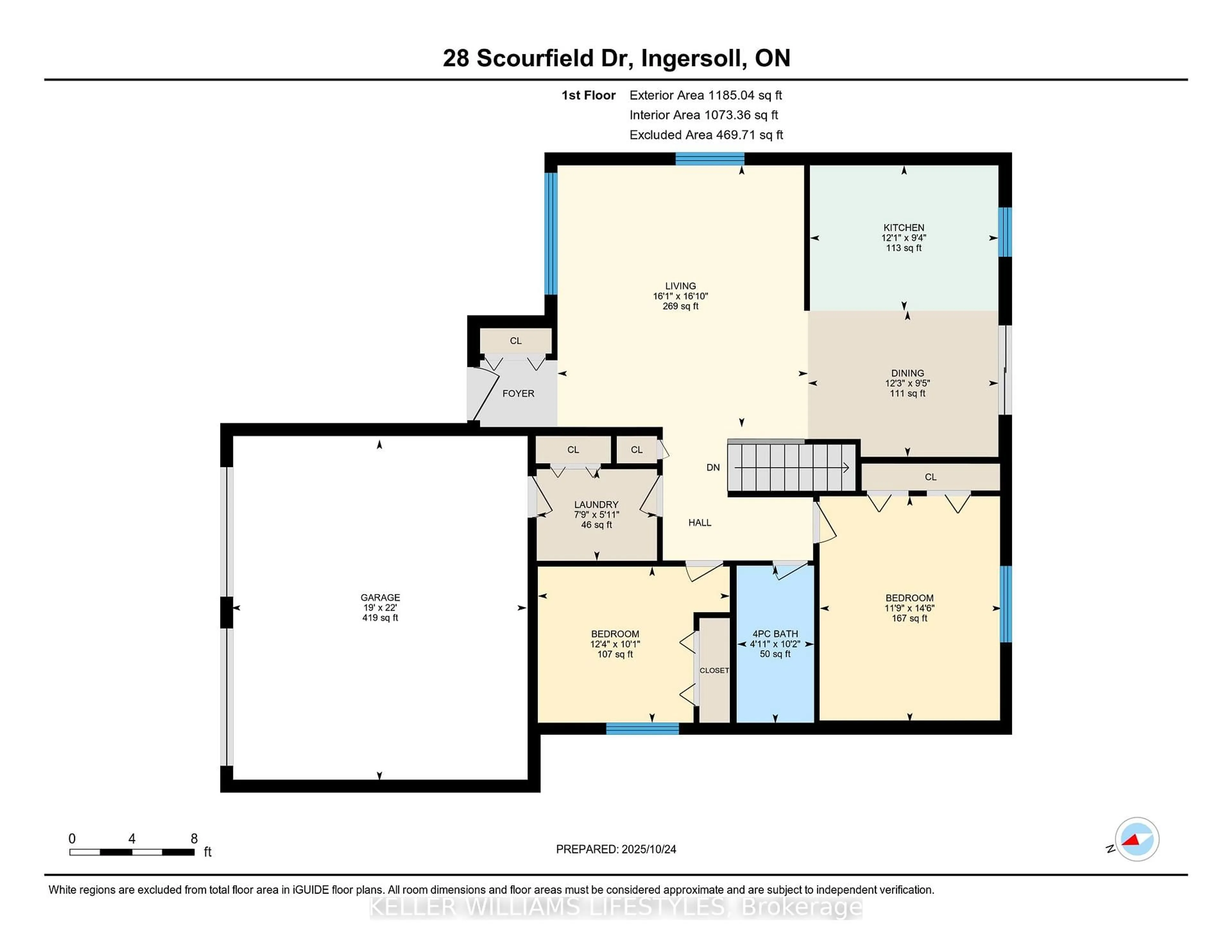 Floor plan for 28 SCOURFIELD Dr, Ingersoll Ontario N5C 0A4