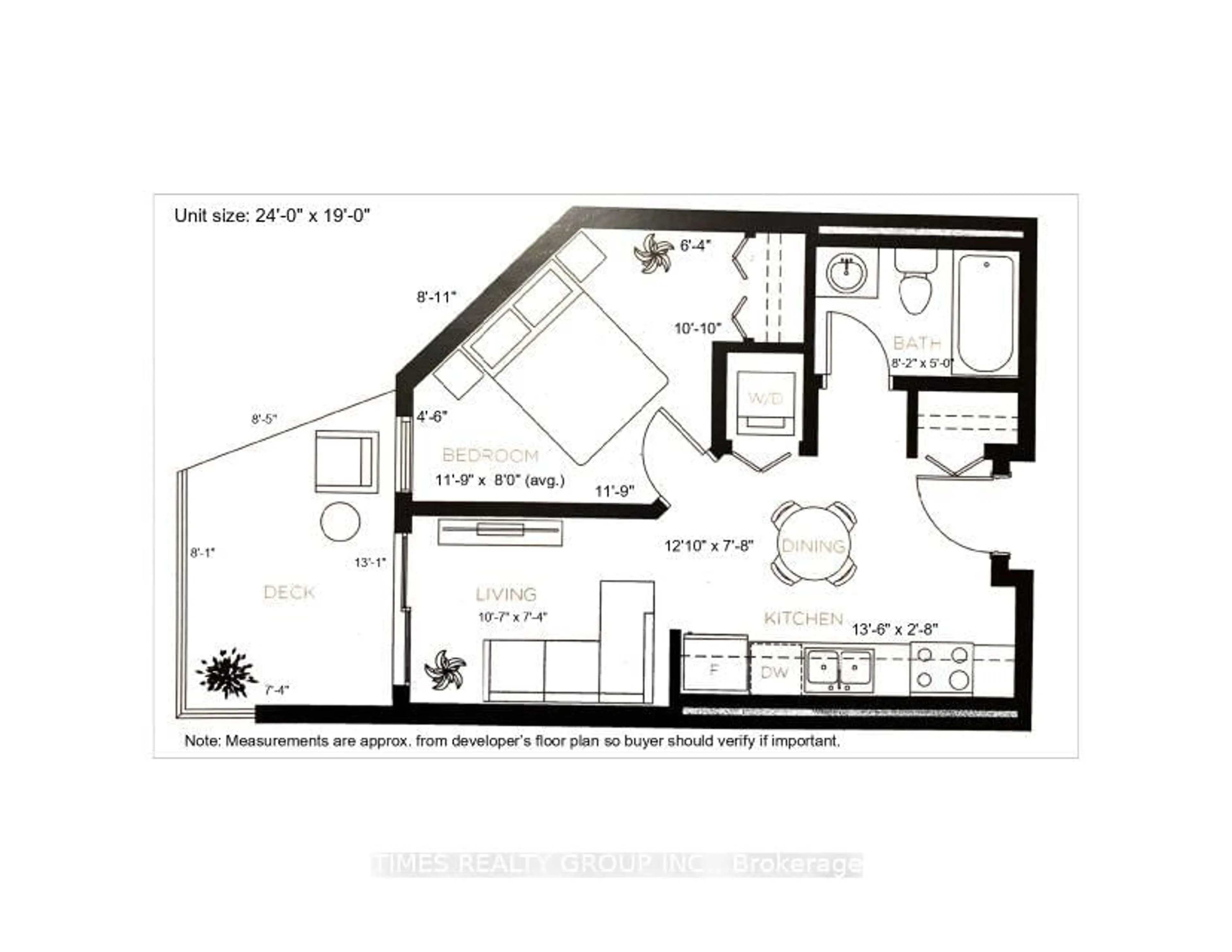Floor plan for 13458 95 Ave #421, Out of Area British Columbia V3V 0H1