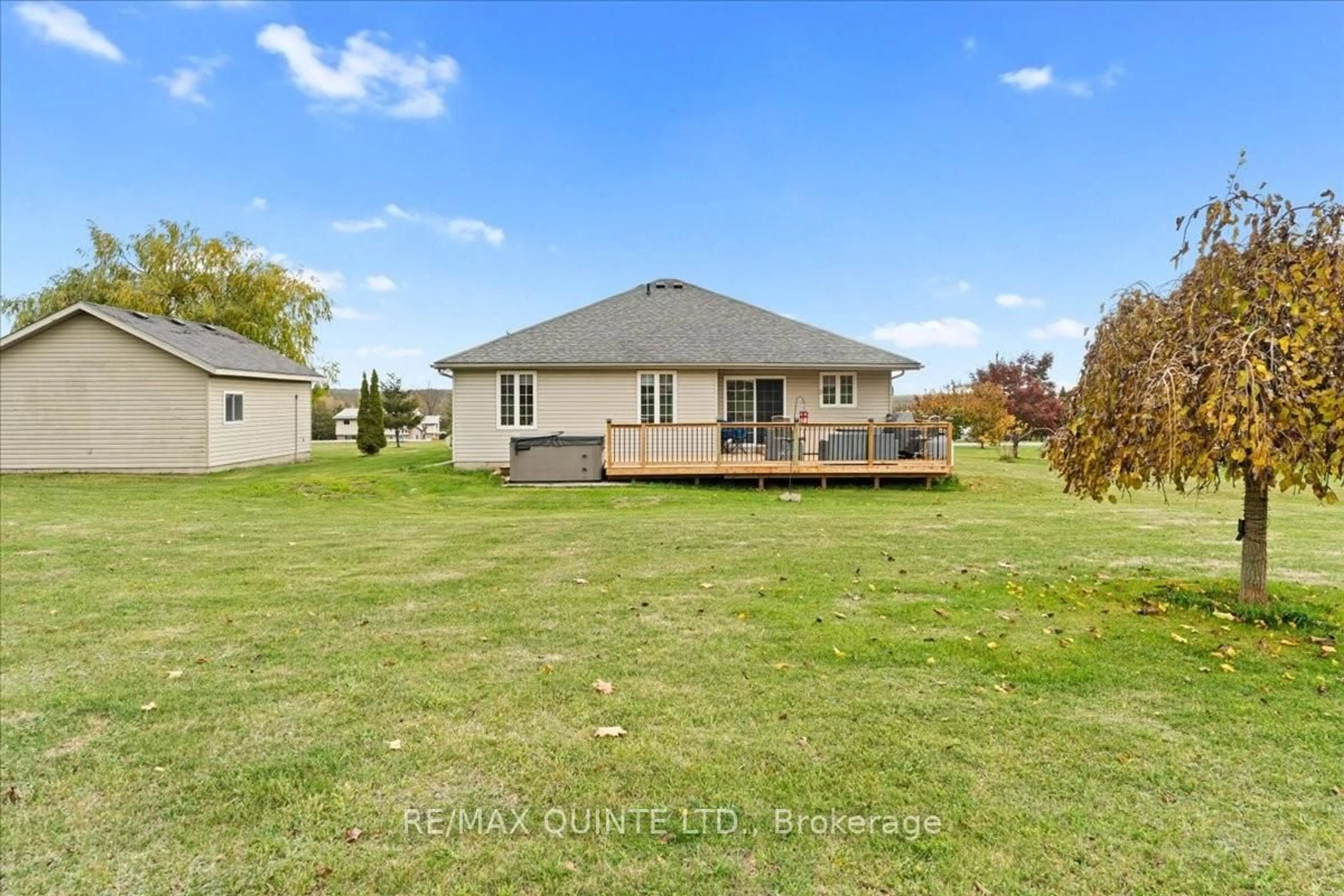 A pic from outside/outdoor area/front of a property/back of a property/a pic from drone, water/lake/river/ocean view for 1625 Thrasher Rd, Tyendinaga Ontario K0K 2V0