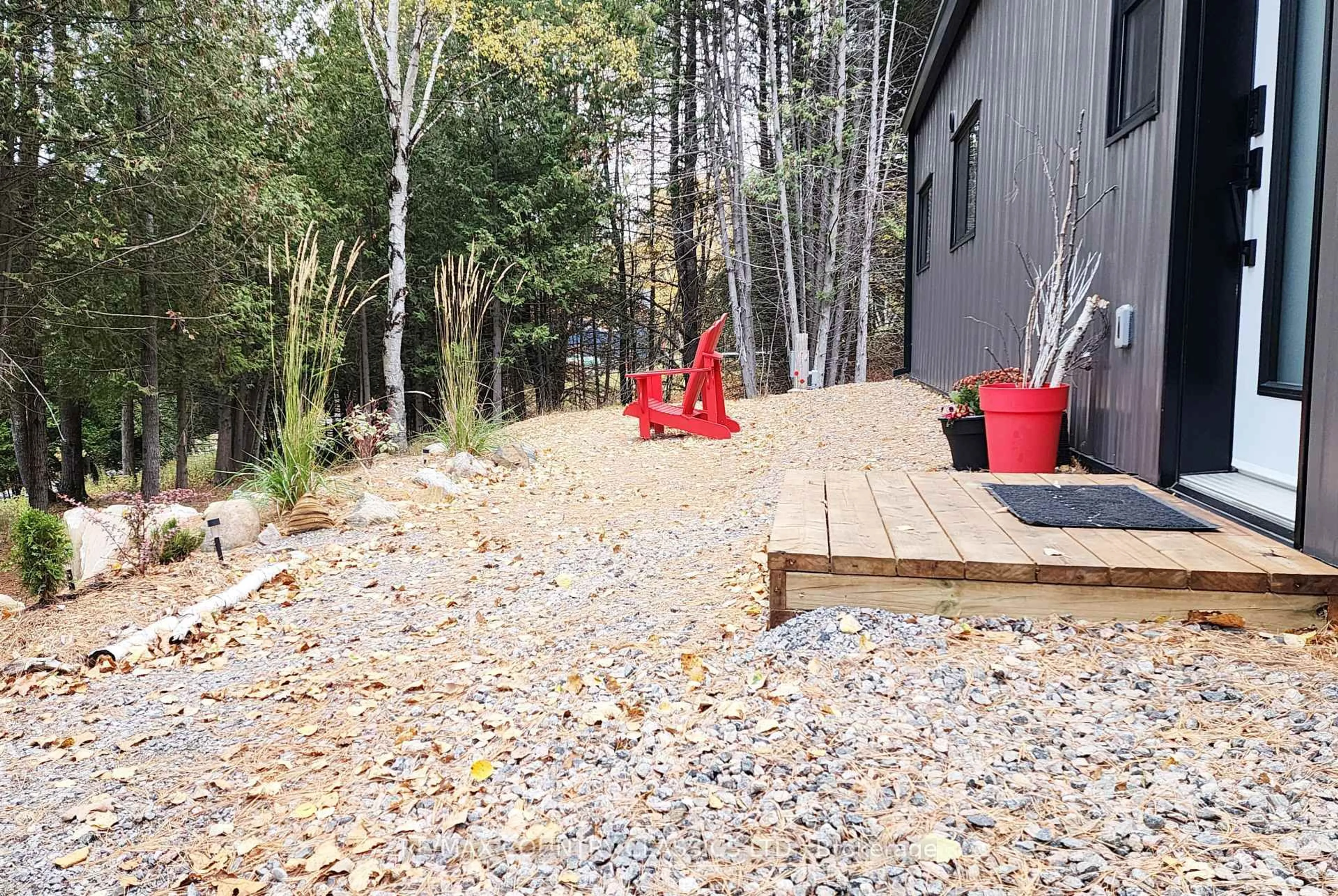 Patio, forest/trees view for 338 Detlor Rd, Maynooth Ontario K0L 2S0