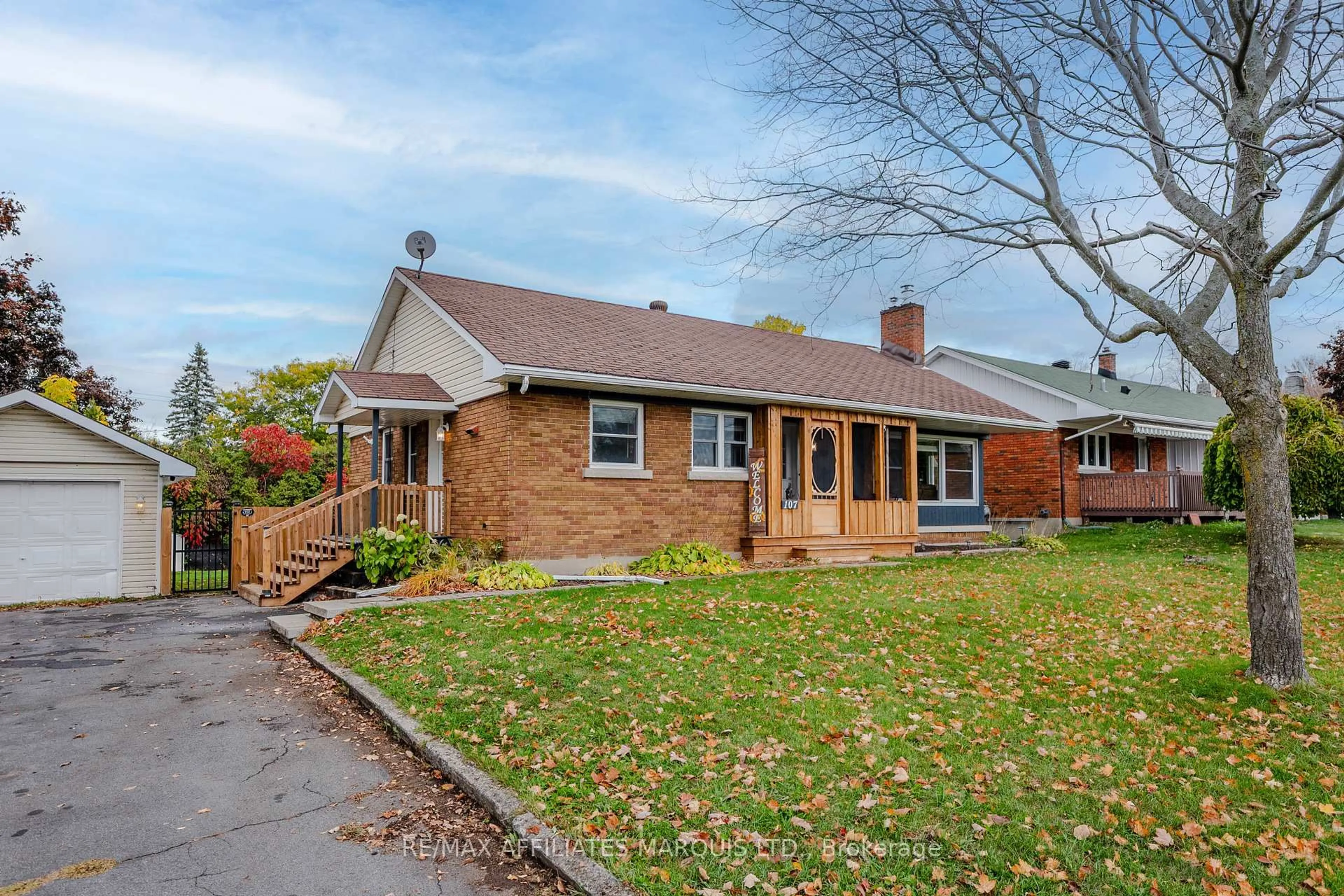 Home with brick exterior material, street for 107 Algonquin Ave, South Stormont Ontario K0C 1P0