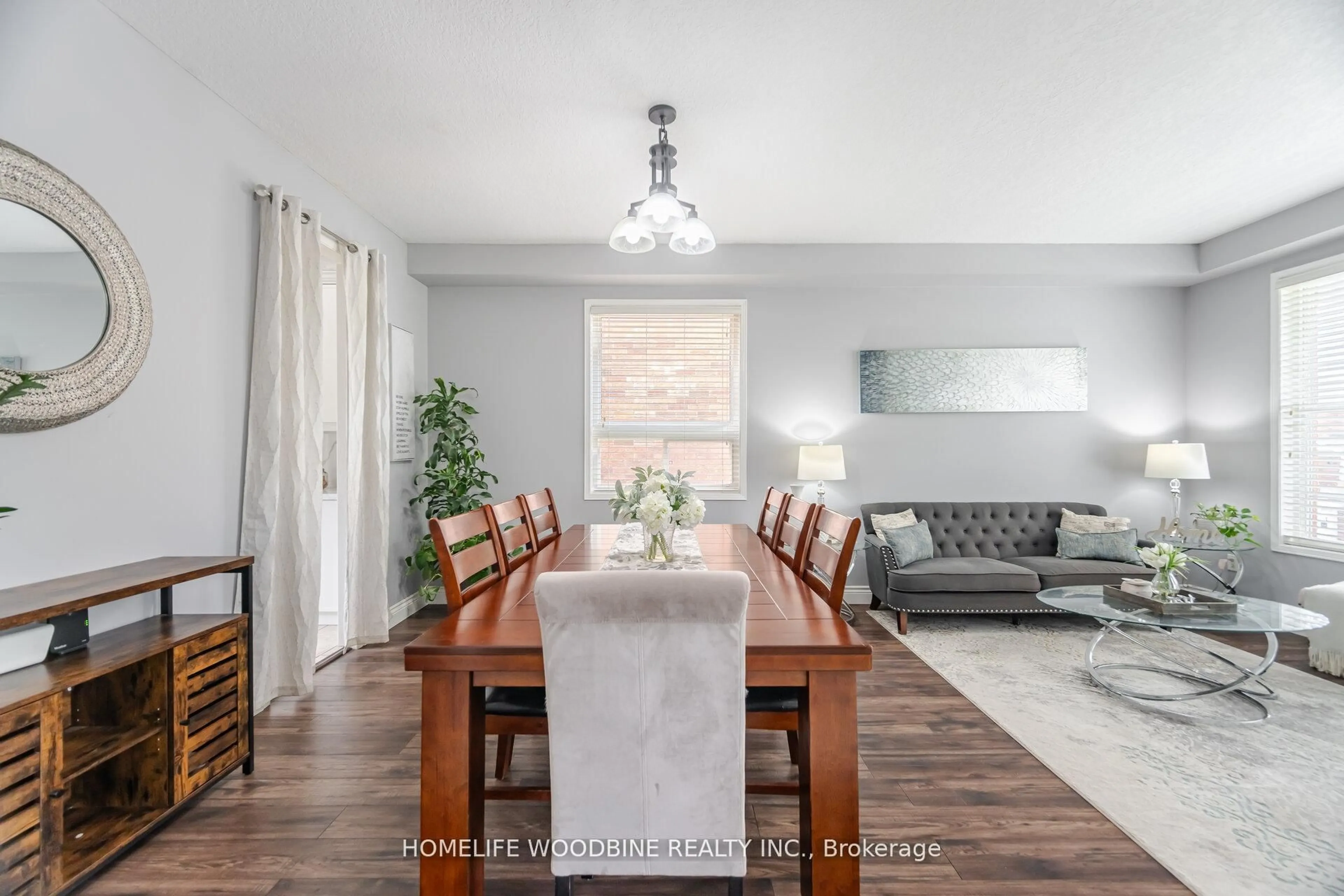 Dining room, wood/laminate floor for 80 Swift Cres, Cambridge Ontario N1P 1J9