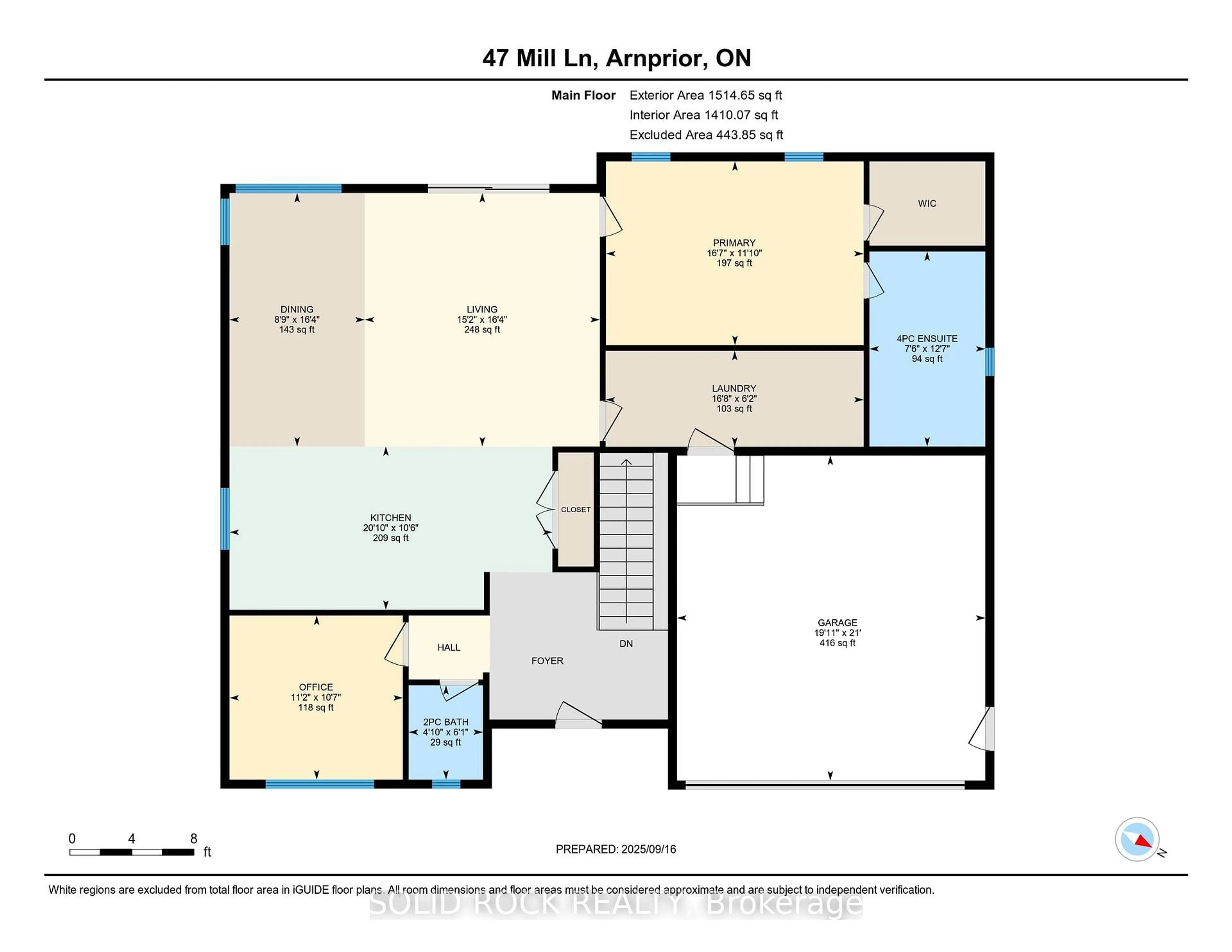 Floor plan for 47 Mill Lane, Arnprior Ontario K7S 1L1