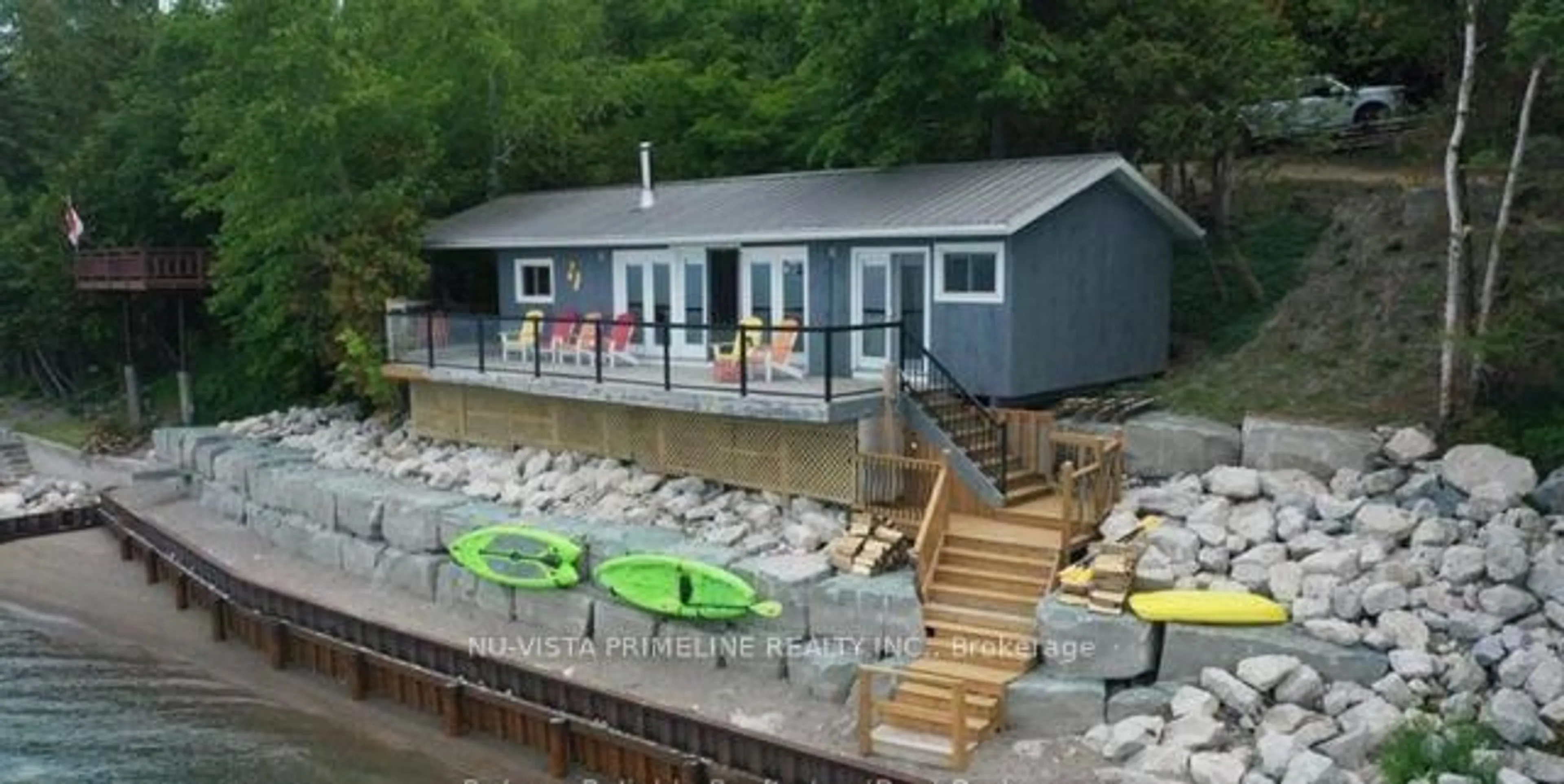 A pic from outside/outdoor area/front of a property/back of a property/a pic from drone, water/lake/river/ocean view for 84437 A Sundown Crt, Ashfield-Colborne-Wawanosh Ontario N7A 3X9