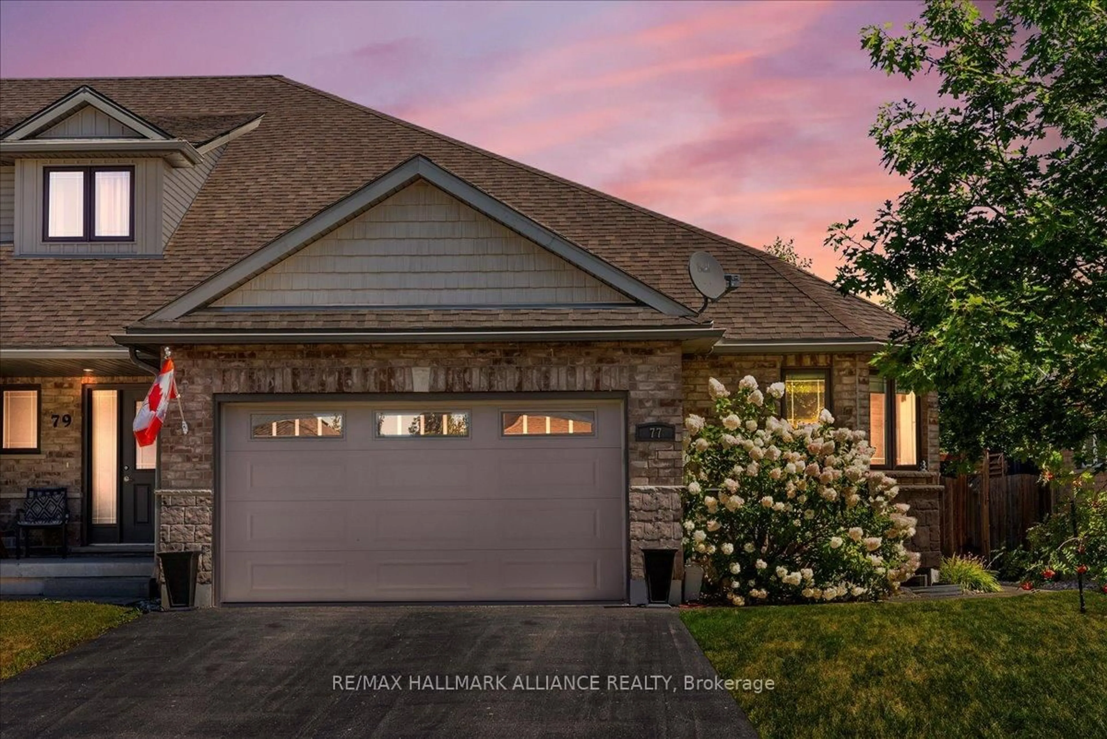 Home with brick exterior material, street for 77 Finnie Lane, Centre Wellington Ontario N0B 1S0