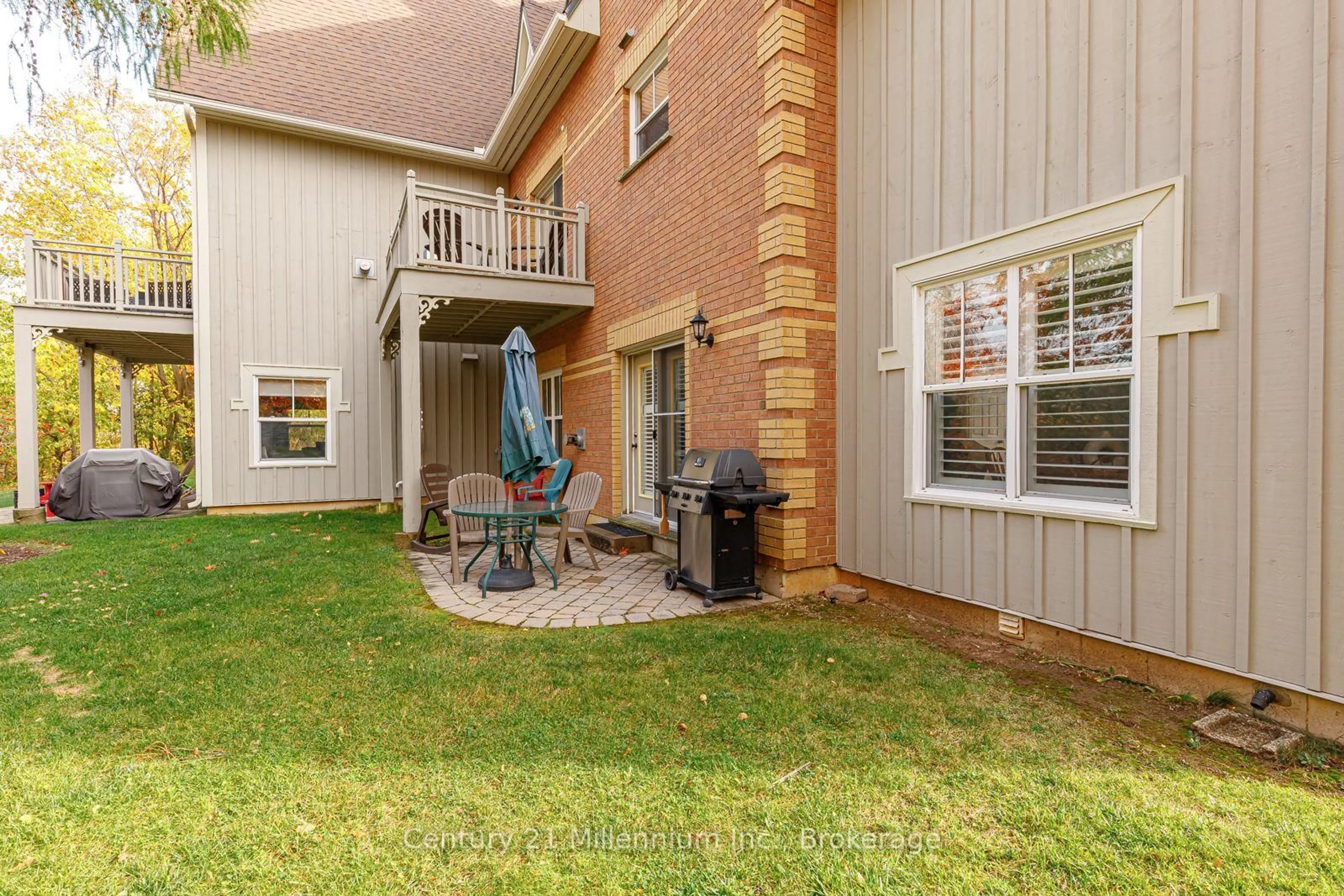 Patio, water/lake/river/ocean view for 184 Snowbridge Way #120, Blue Mountains Ontario L9Y 3Z2