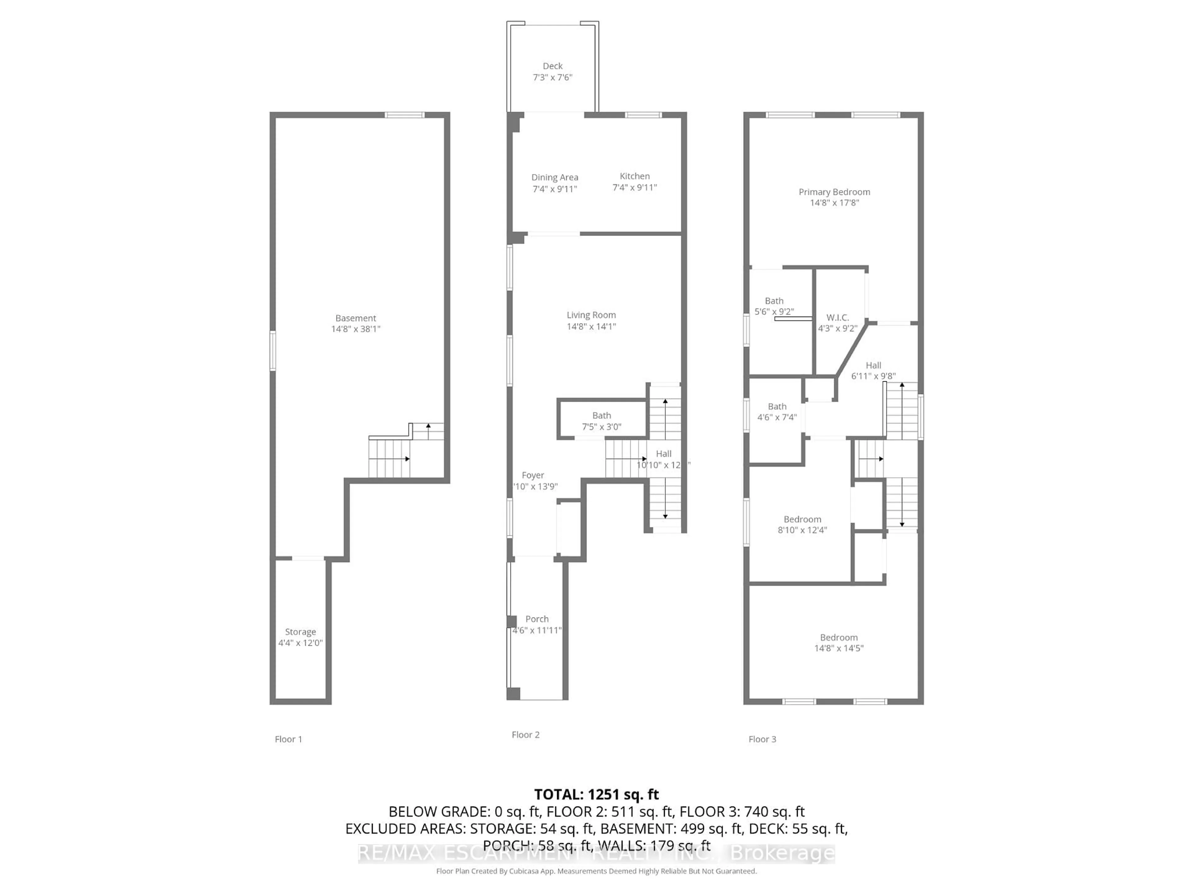 Floor plan for 9 Slater Crt, Hamilton Ontario L8B 0K8