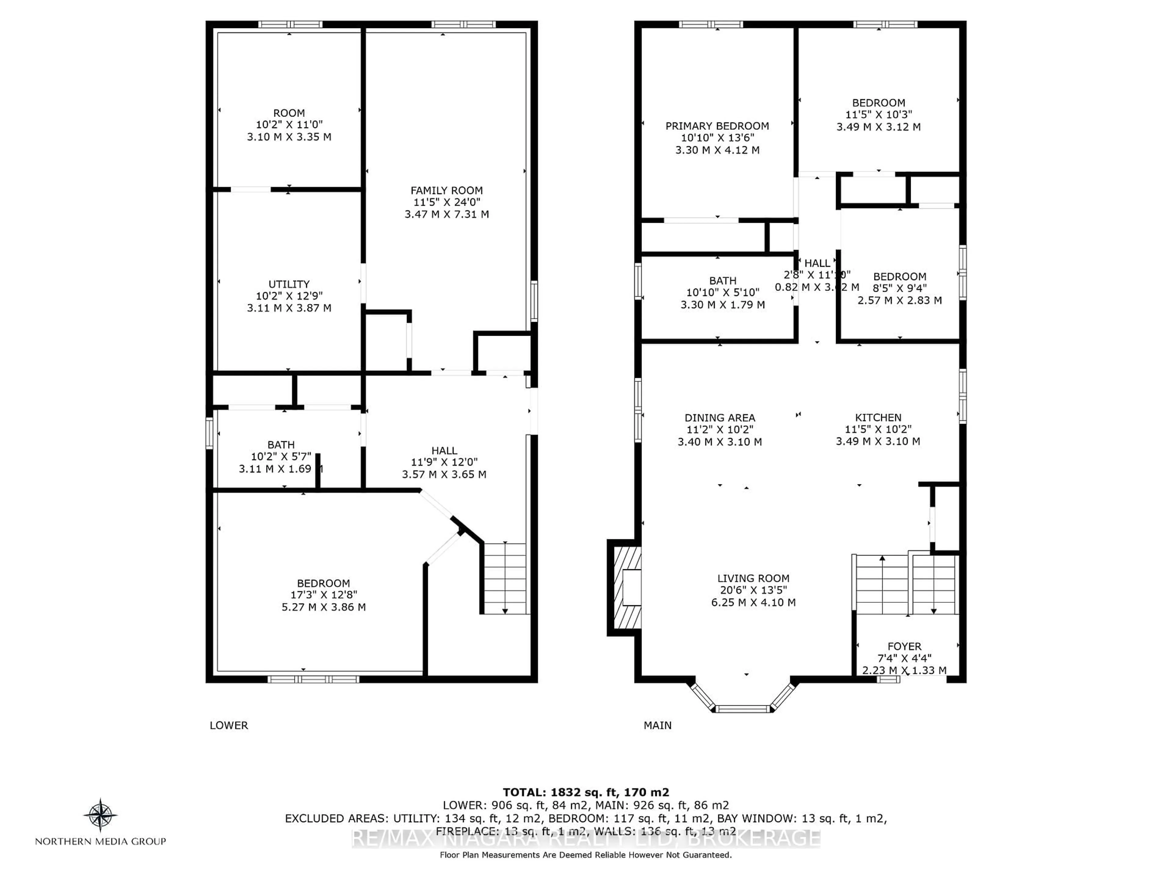 Floor plan for 8142 Marcon St, Niagara Falls Ontario L2H 3A9