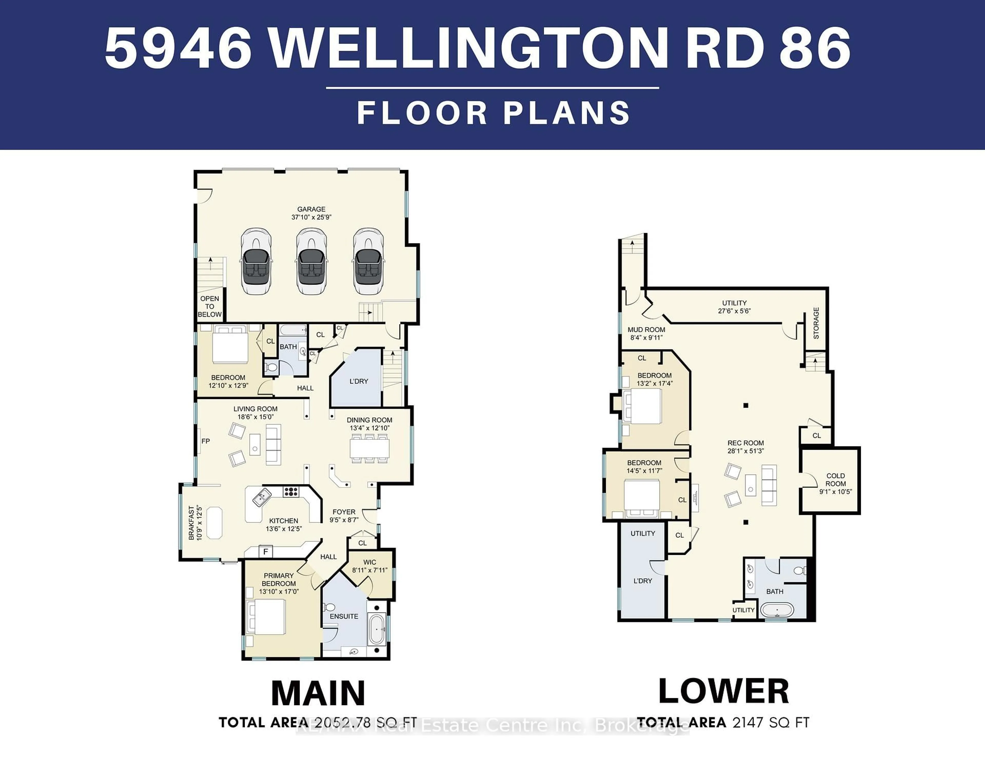 Floor plan for 5946 WELLINGTON RD 86 Rd, Woolwich Ontario N0B 2V0
