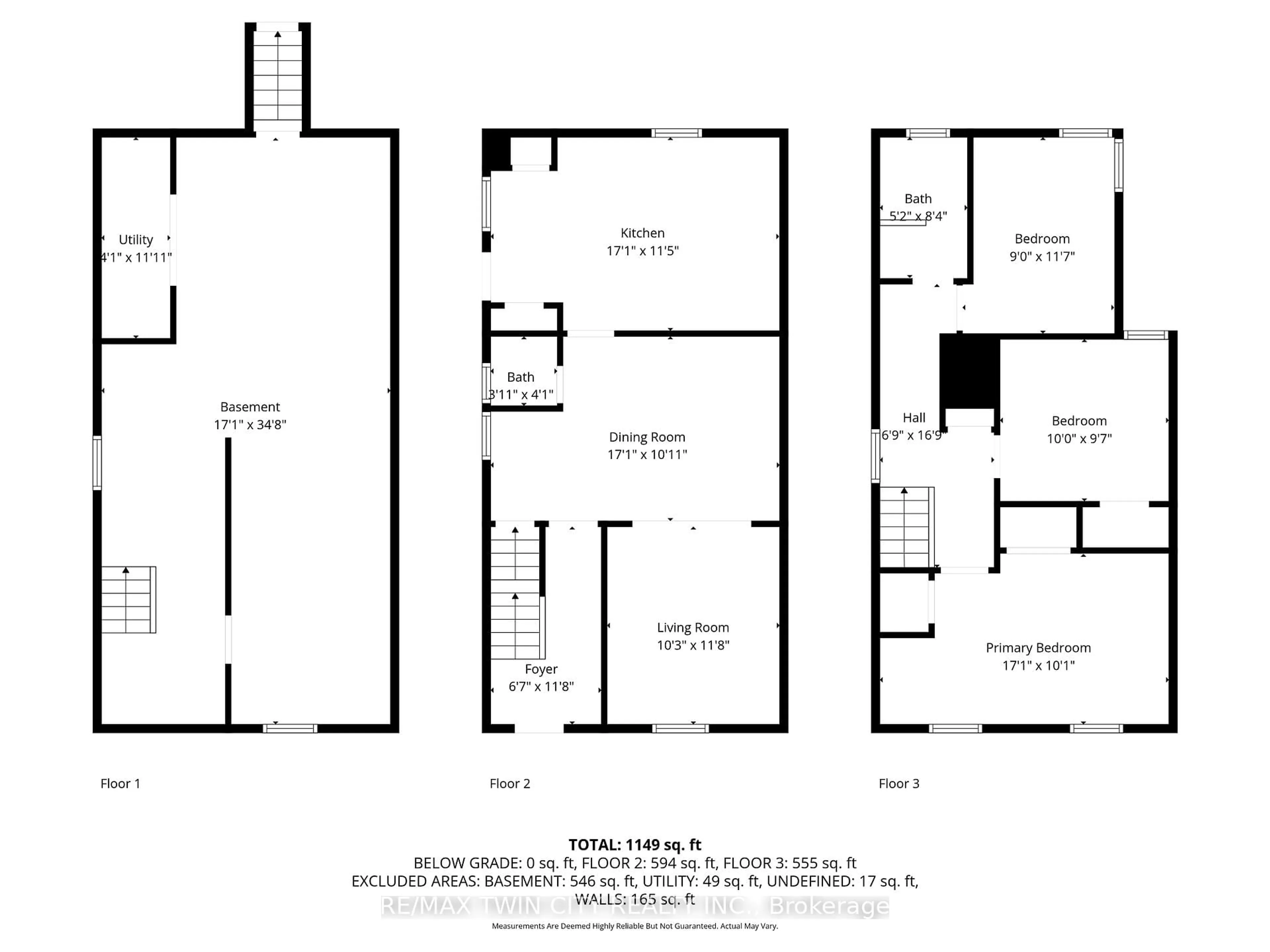 Floor plan for 55 Jones St, Hamilton Ontario L8R 1X9