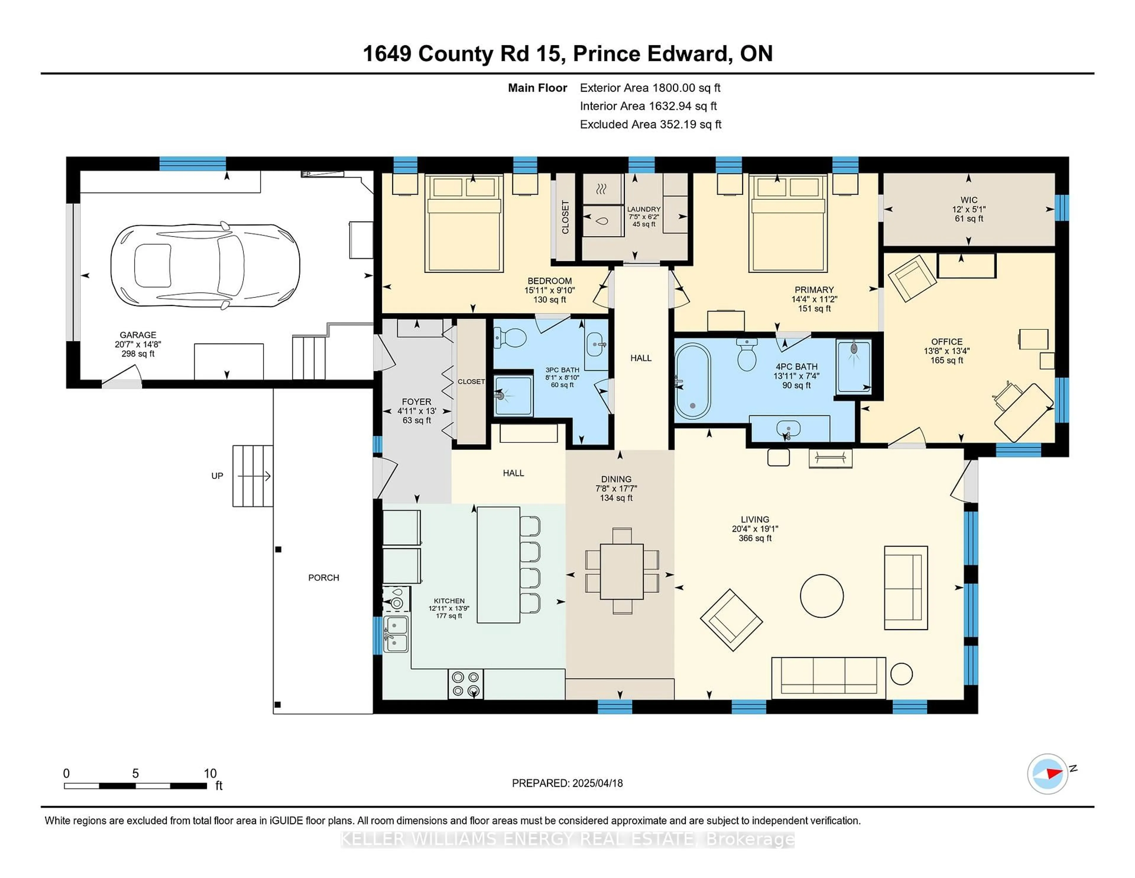 Floor plan for 1649 County Road 15, Prince Edward County Ontario K0K 1W0